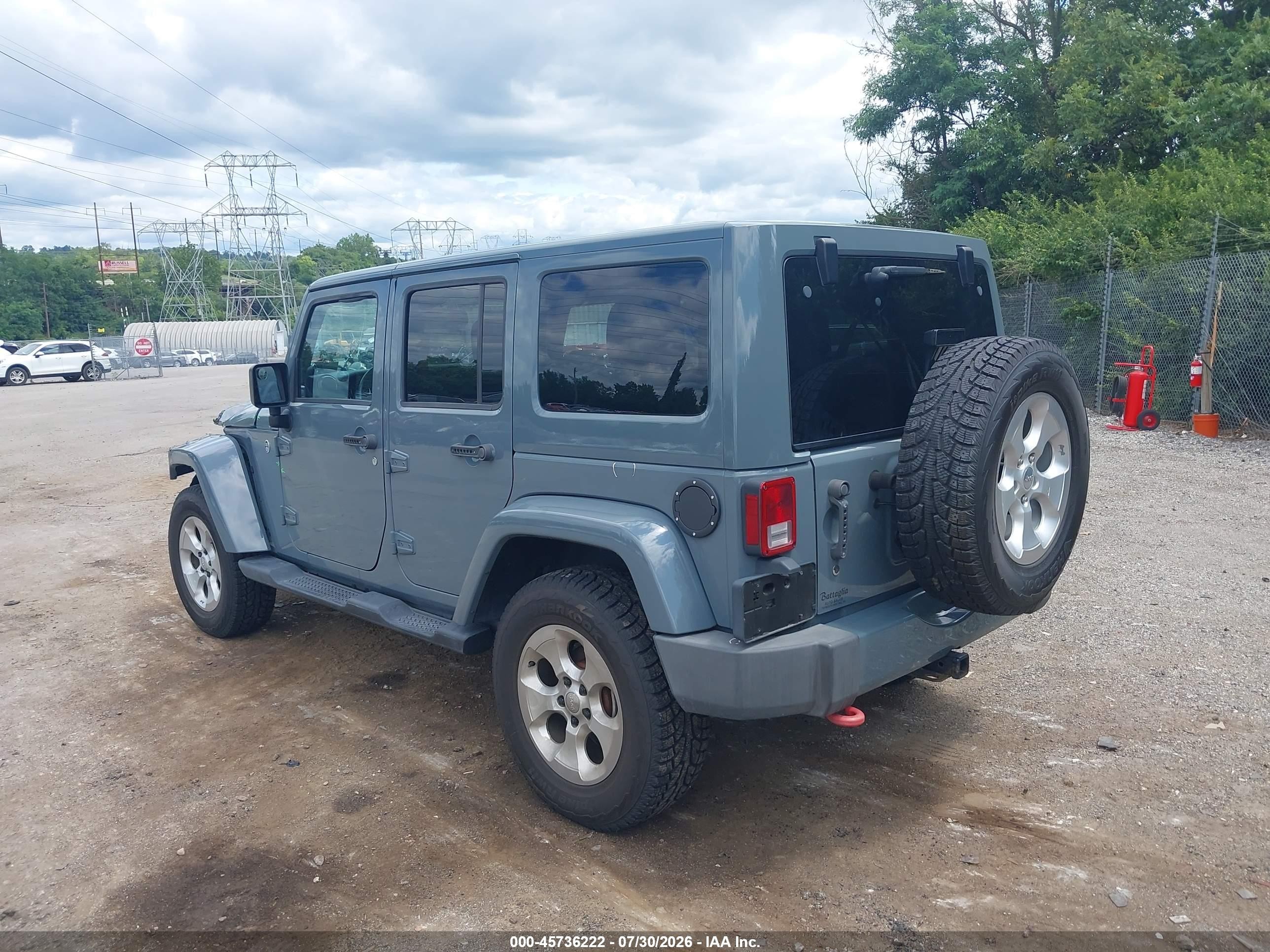 2014 Jeep Wrangler Unlimited Sahara Серый vin: 1C4HJWEG7EL270468