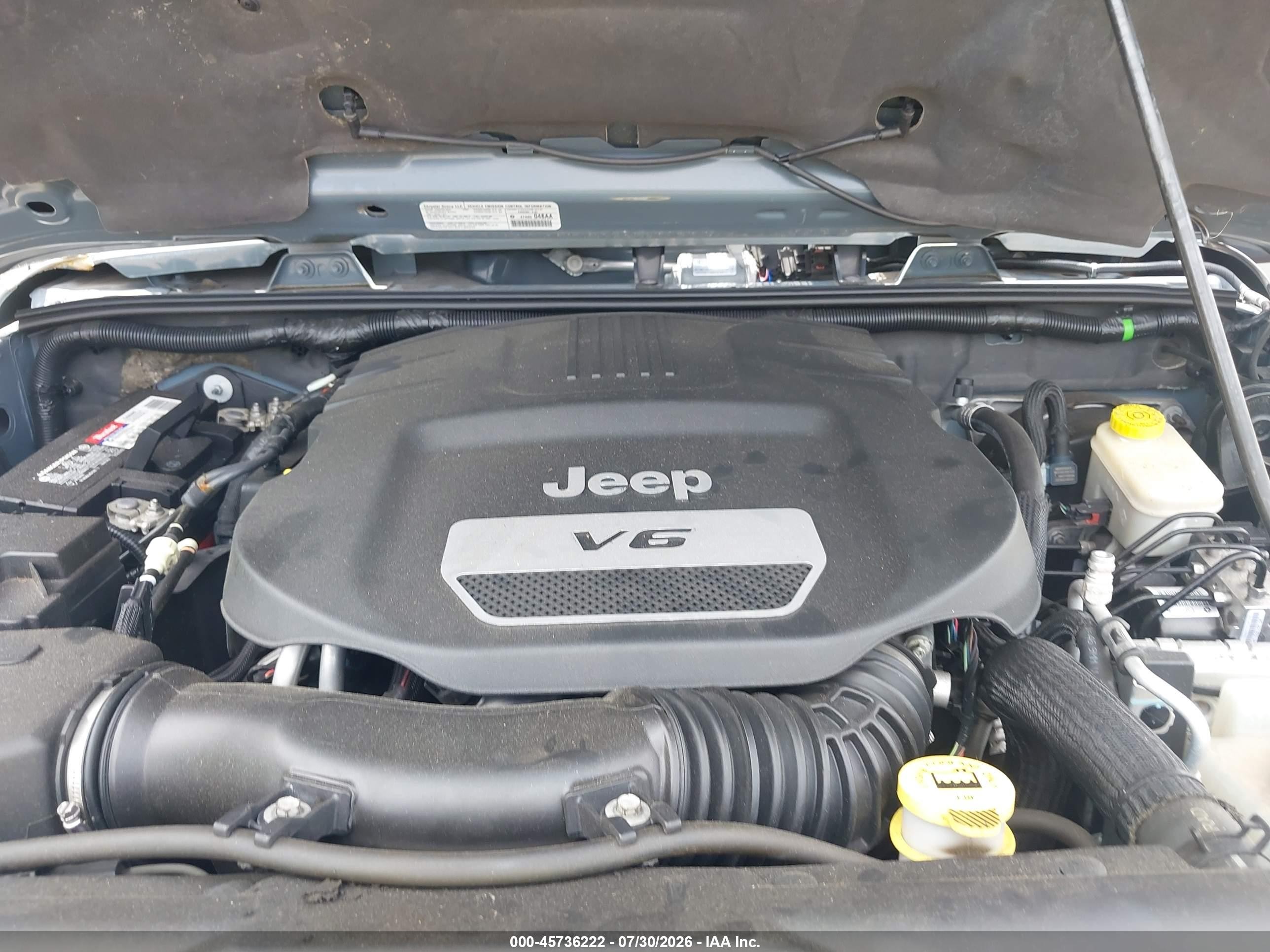 2014 Jeep Wrangler Unlimited Sahara Серый vin: 1C4HJWEG7EL270468