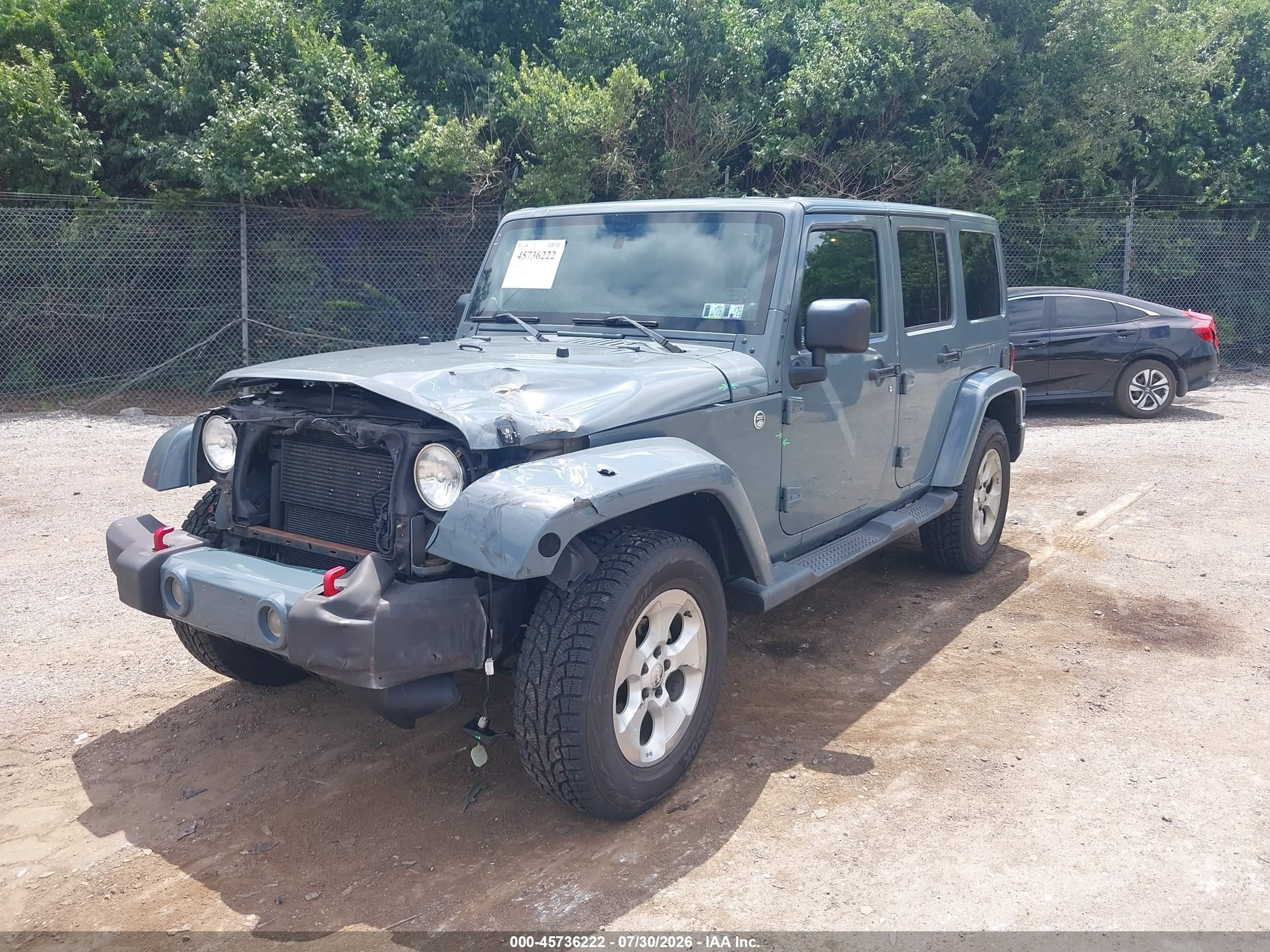 2014 Jeep Wrangler Unlimited Sahara Серый vin: 1C4HJWEG7EL270468