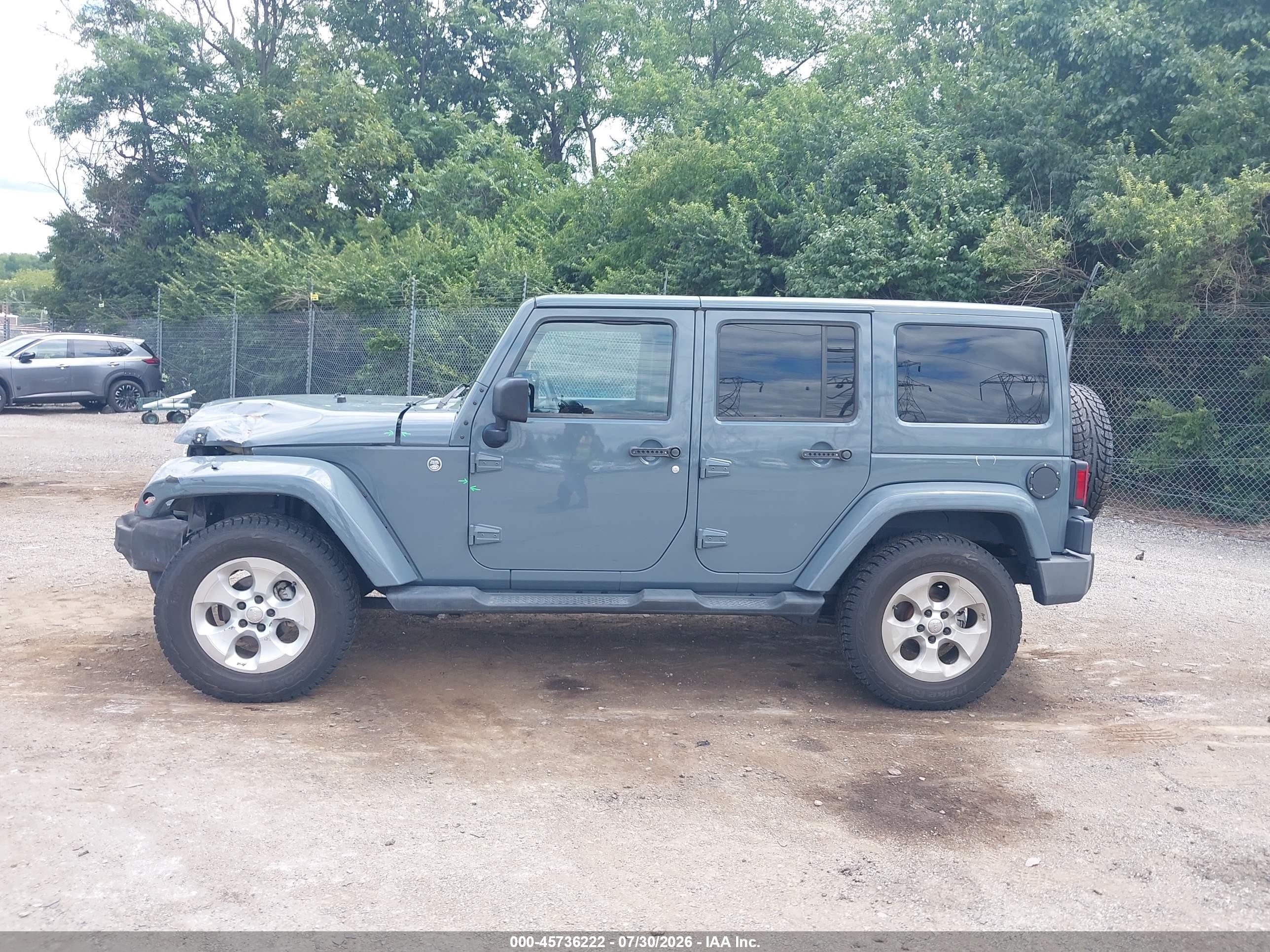 2014 Jeep Wrangler Unlimited Sahara Серый vin: 1C4HJWEG7EL270468