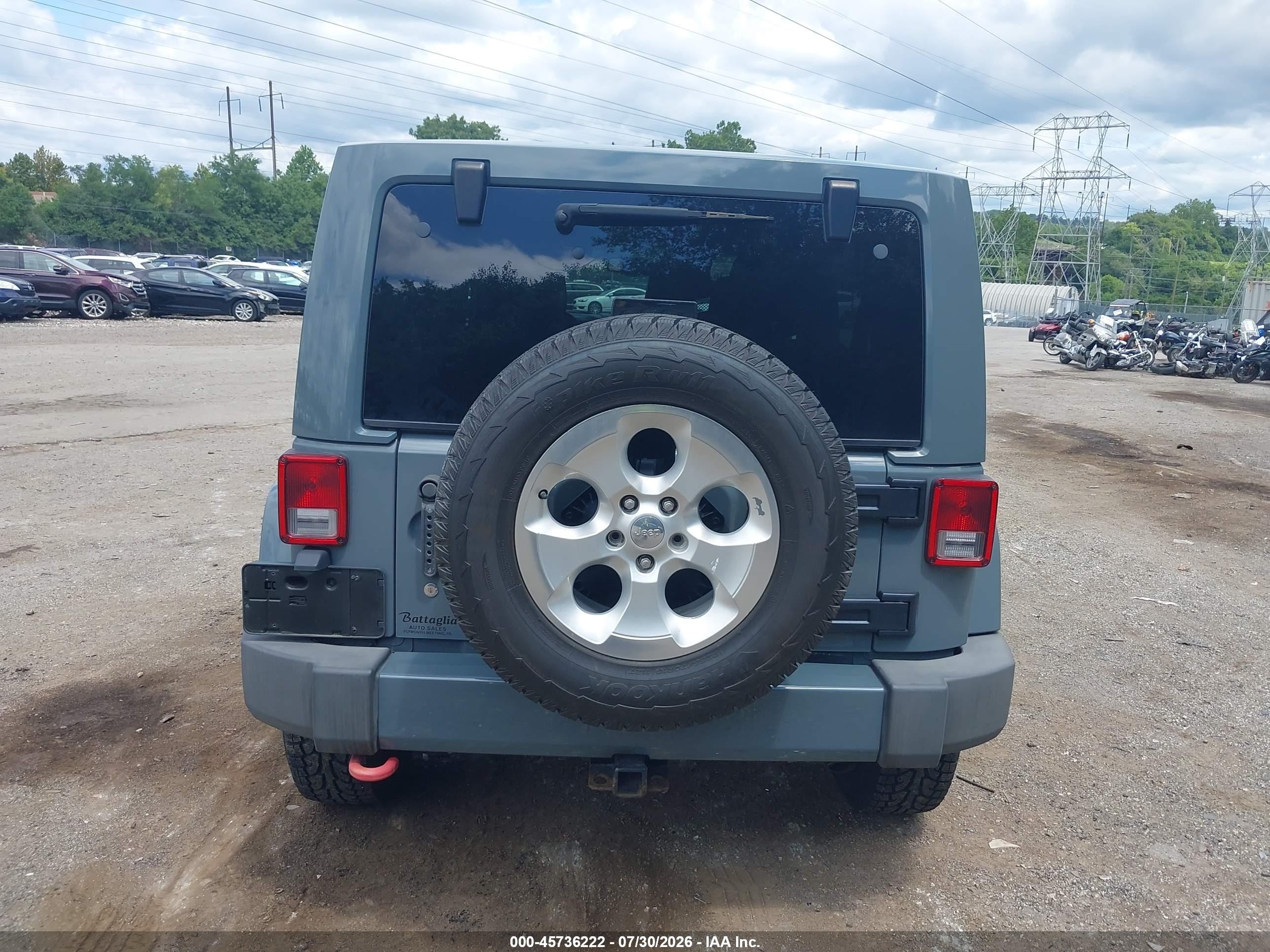 2014 Jeep Wrangler Unlimited Sahara Серый vin: 1C4HJWEG7EL270468