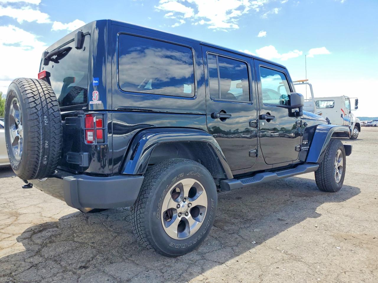 2017 Jeep Wrangler Unlimited Sahara Black vin: 1C4HJWEG7HL722701