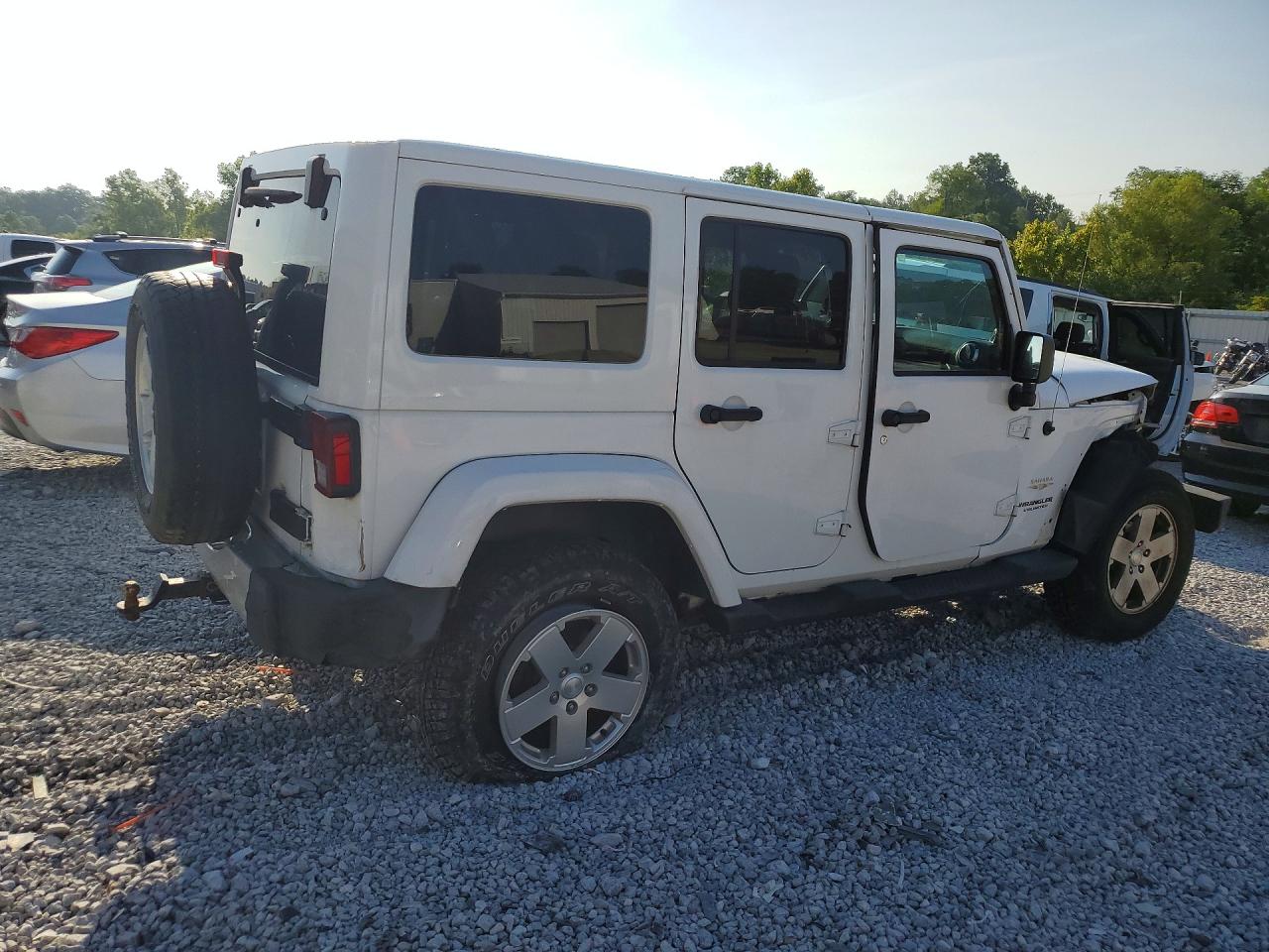 2012 Jeep Wrangler Unlimited Sahara Белый vin: 1C4HJWEG8CL139112