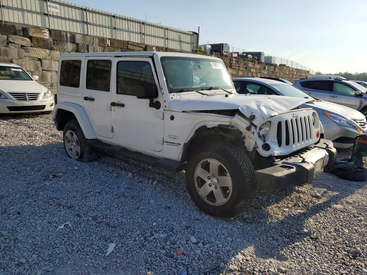 2012 Jeep Wrangler Unlimited Sahara Белый vin: 1C4HJWEG8CL139112