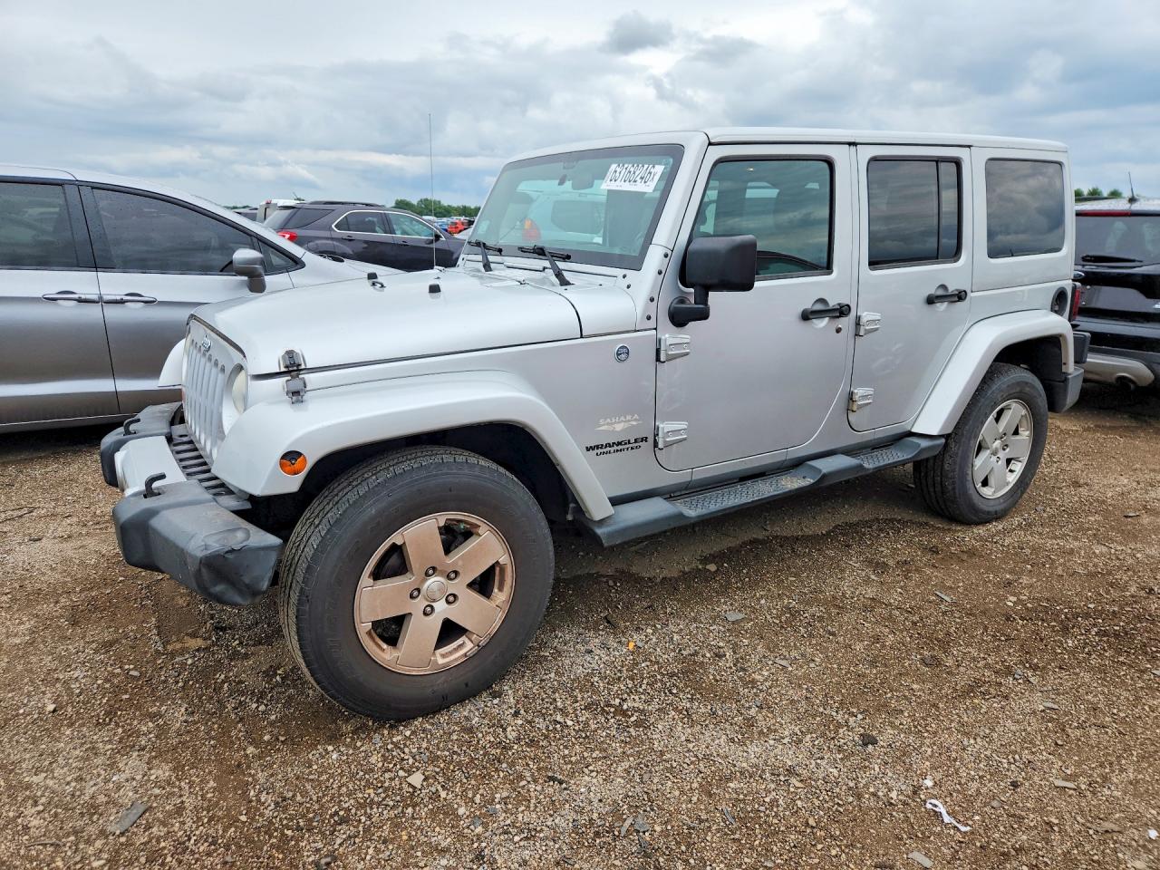 2012 Jeep Wrangler Unlimited Sahara Silver vin: 1C4HJWEG8CL232678