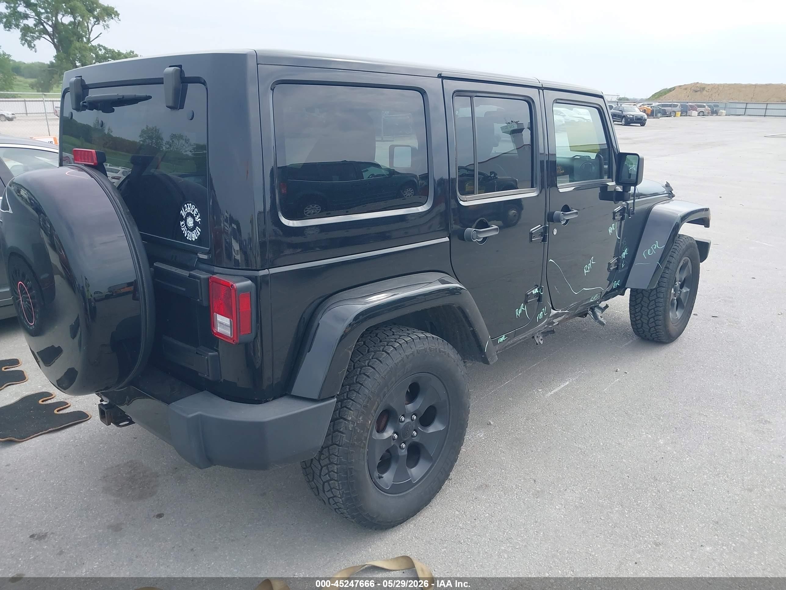 2014 Jeep Wrangler Unlimited Dragon Edition Black vin: 1C4HJWEG8EL161078