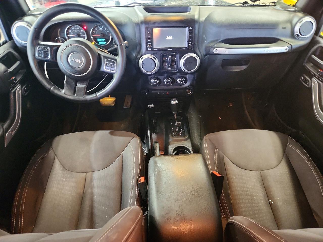2015 Jeep Wrangler Unlimited Sahara Black vin: 1C4HJWEG8FL545279