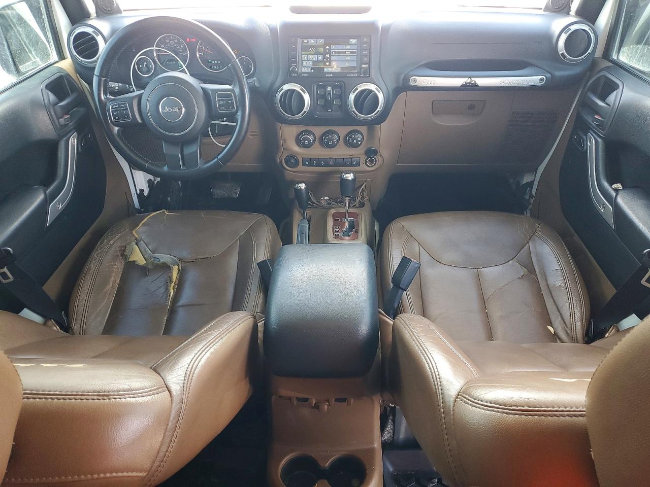 2014 Jeep Wrangler Unlimited Sahara Белый vin: 1C4HJWEG9EL322926