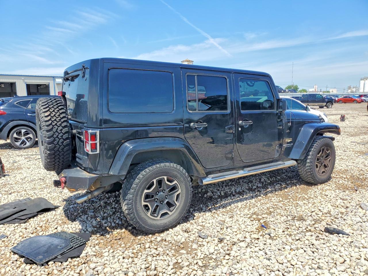 2015 Jeep Wrangler Unlimited Sahara Black vin: 1C4HJWEG9FL624427