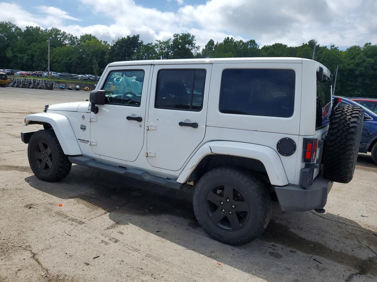 2012 Jeep Wrangler Unlimited Sahara Белый vin: 1C4HJWEGXCL146501