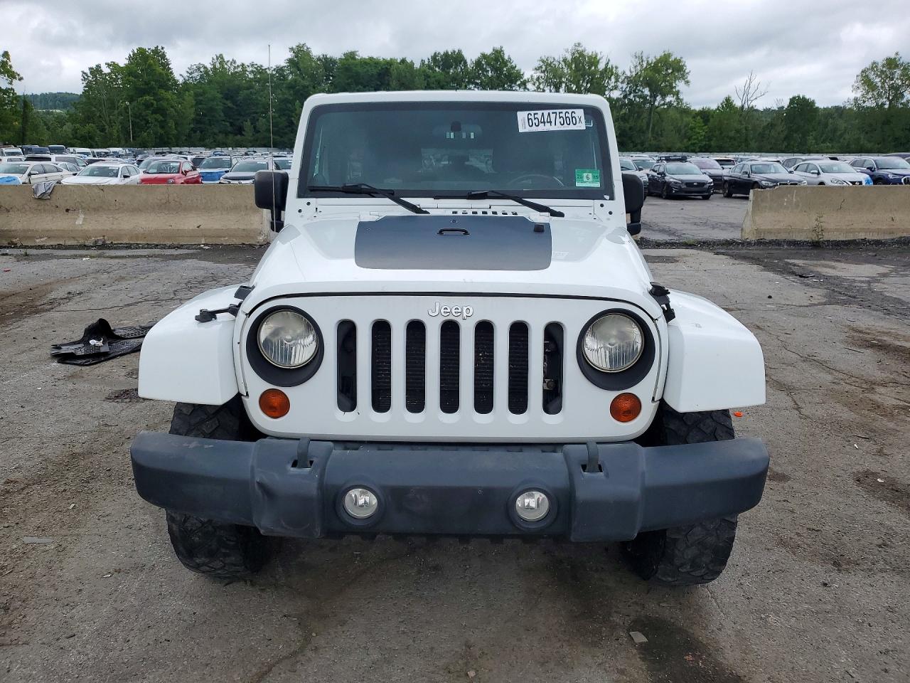 2012 Jeep Wrangler Unlimited Sahara Белый vin: 1C4HJWEGXCL146501