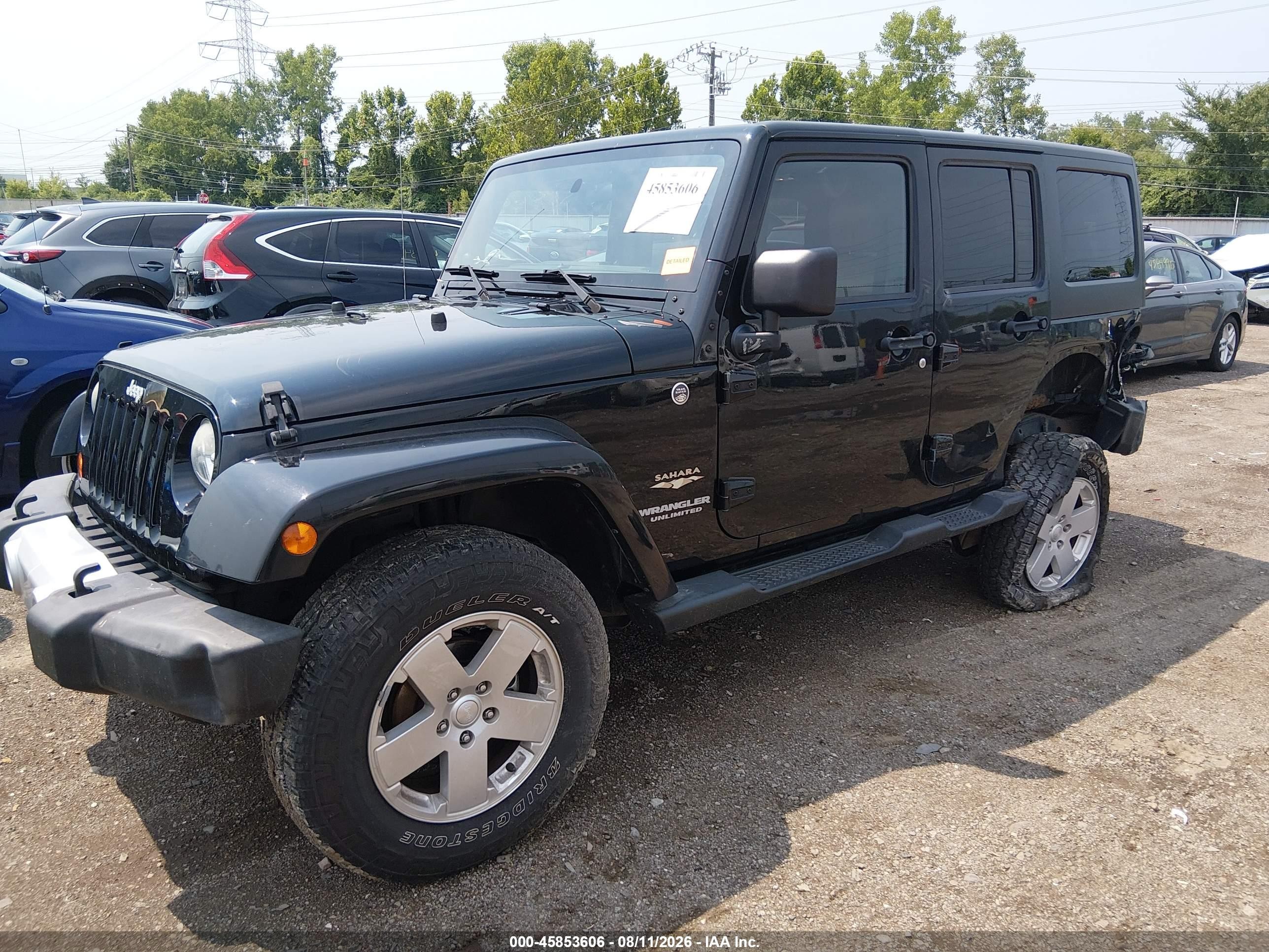 2012 Jeep Wrangler Unlimited Sahara Black vin: 1C4HJWEGXCL184326
