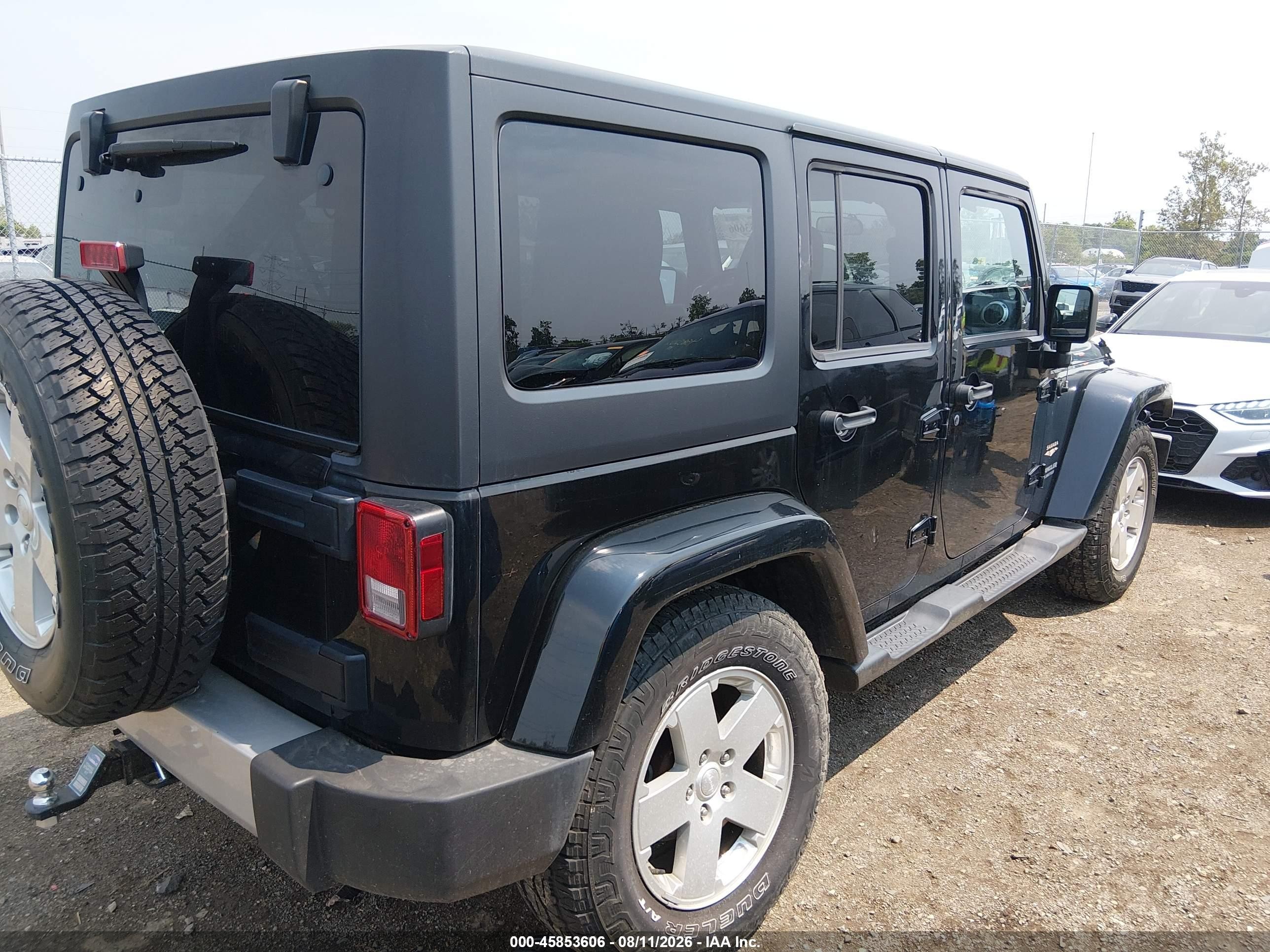 2012 Jeep Wrangler Unlimited Sahara Black vin: 1C4HJWEGXCL184326