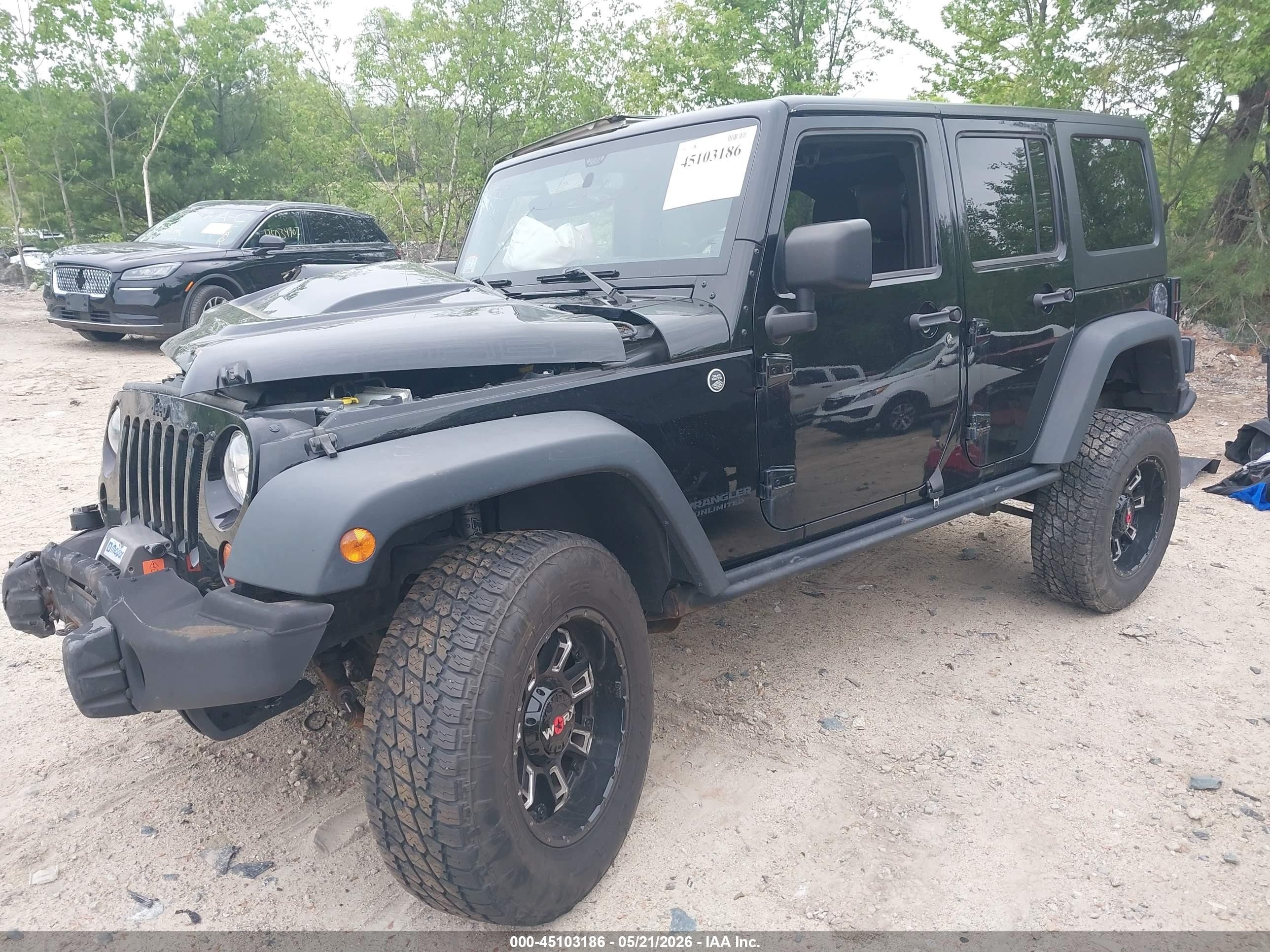 2013 Jeep Wrangler Unlimited Moab Black vin: 1C4HJWEGXDL602238