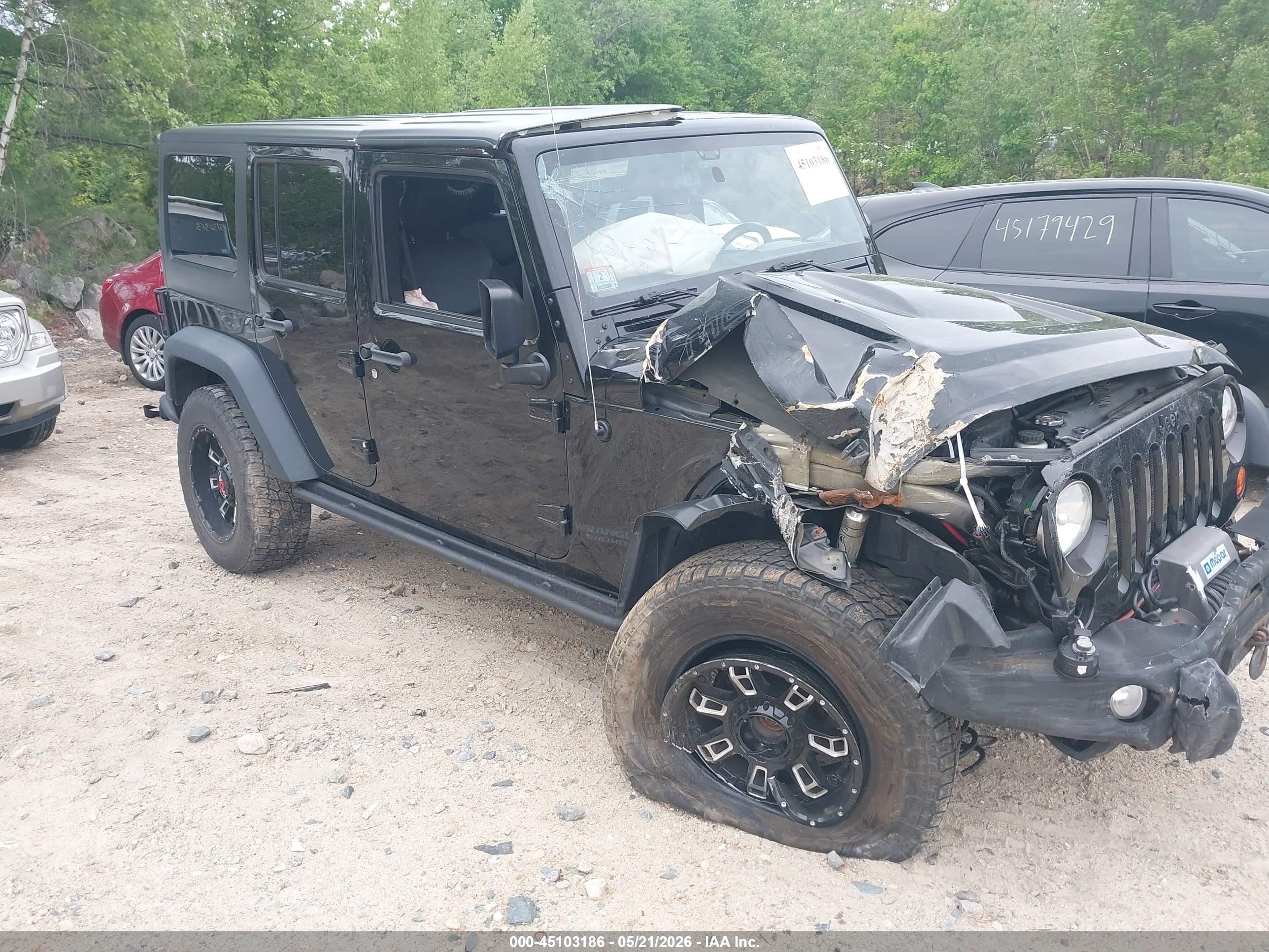 2013 Jeep Wrangler Unlimited Moab Black vin: 1C4HJWEGXDL602238