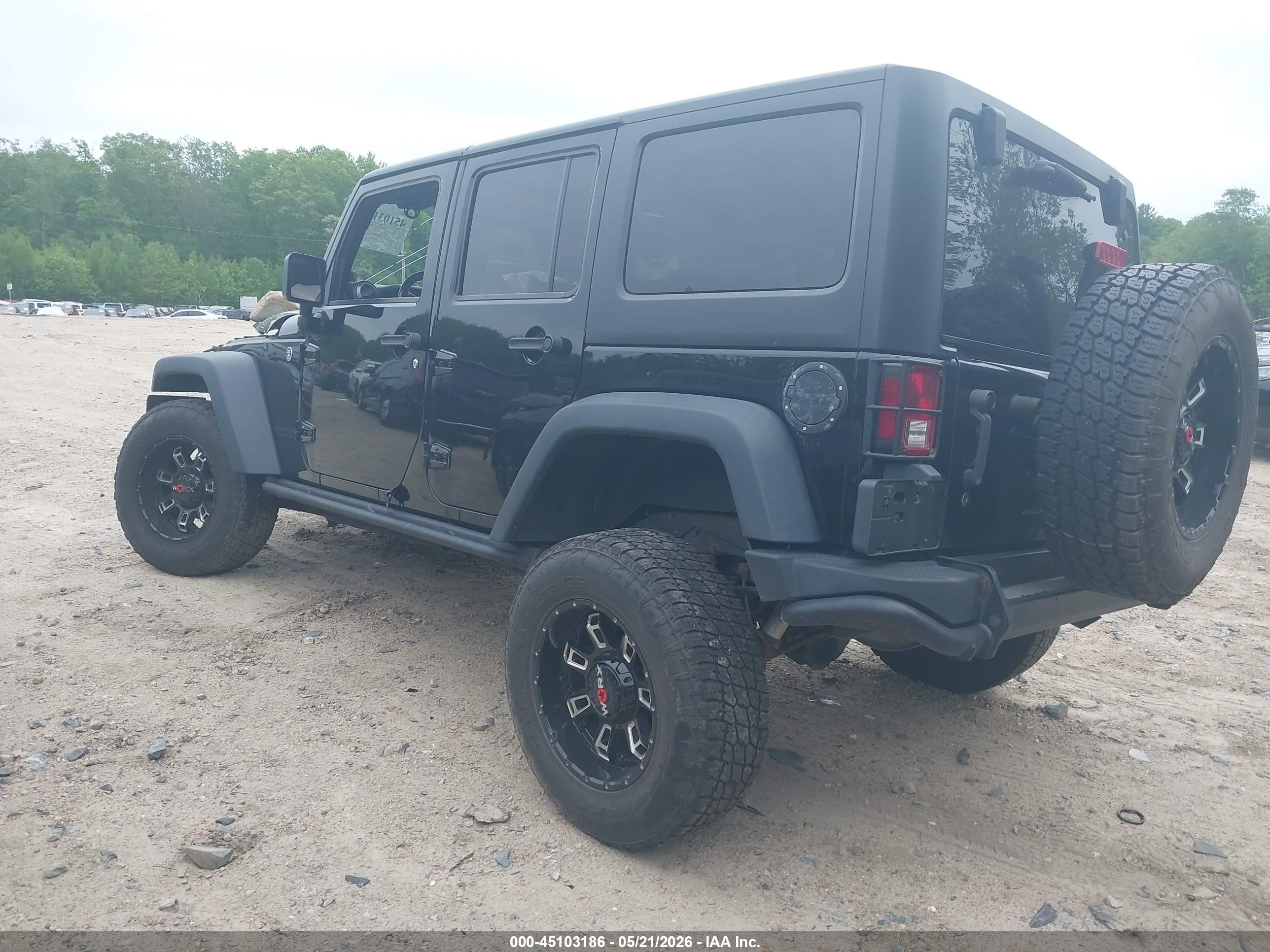 2013 Jeep Wrangler Unlimited Moab Black vin: 1C4HJWEGXDL602238