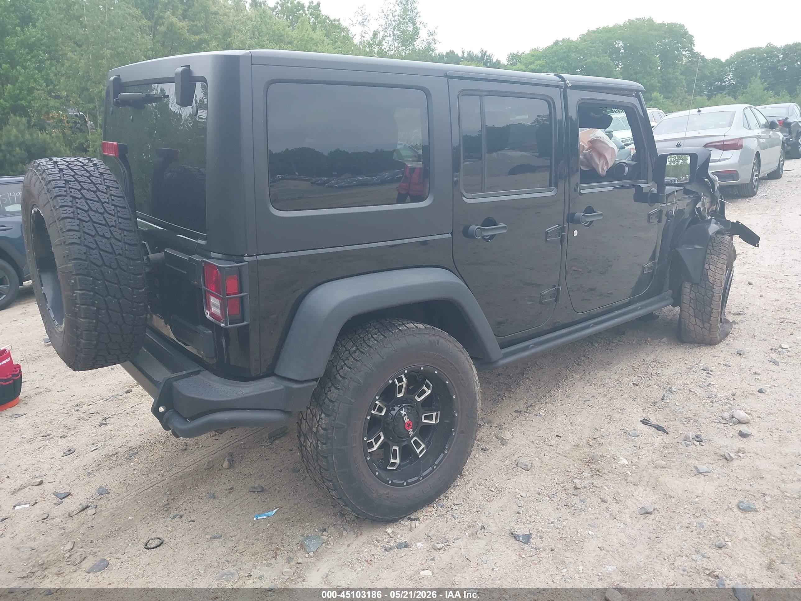 2013 Jeep Wrangler Unlimited Moab Black vin: 1C4HJWEGXDL602238
