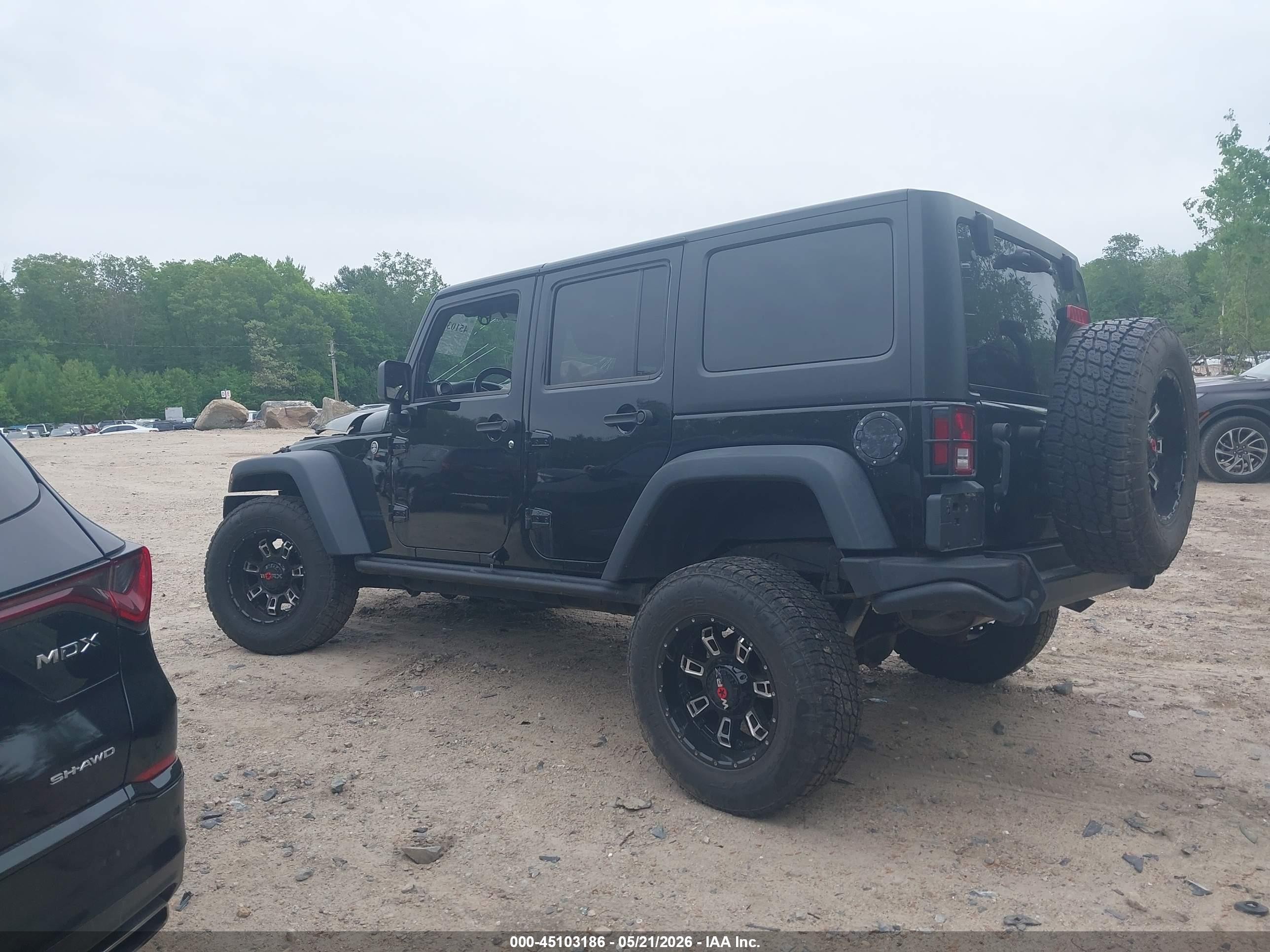 2013 Jeep Wrangler Unlimited Moab Black vin: 1C4HJWEGXDL602238