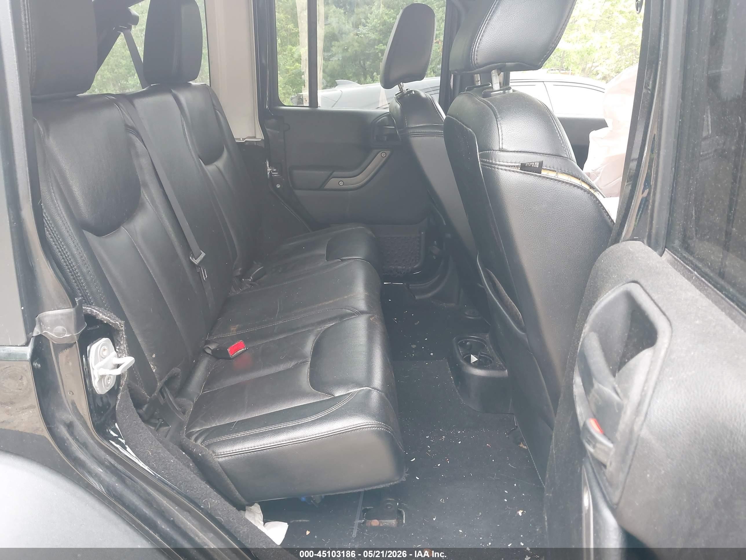 2013 Jeep Wrangler Unlimited Moab Black vin: 1C4HJWEGXDL602238