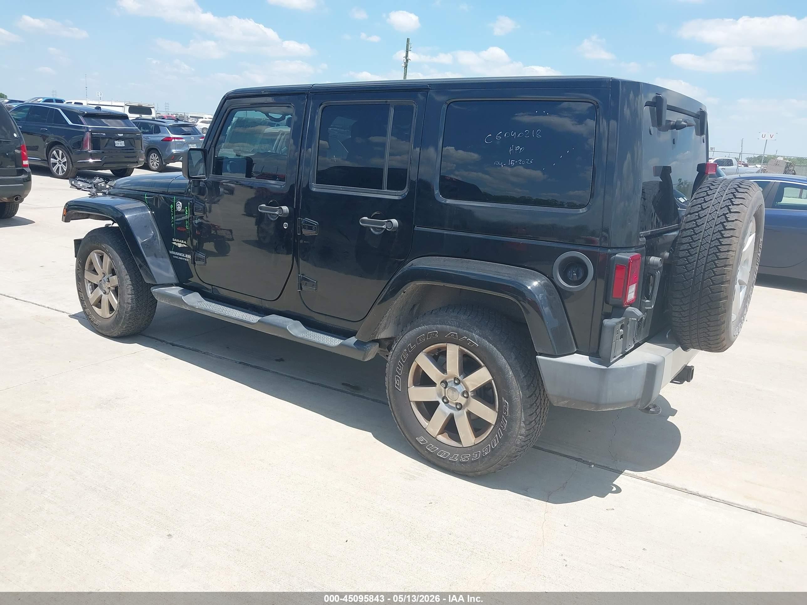2015 Jeep Wrangler Unlimited Sahara Black vin: 1C4HJWEGXFL674690