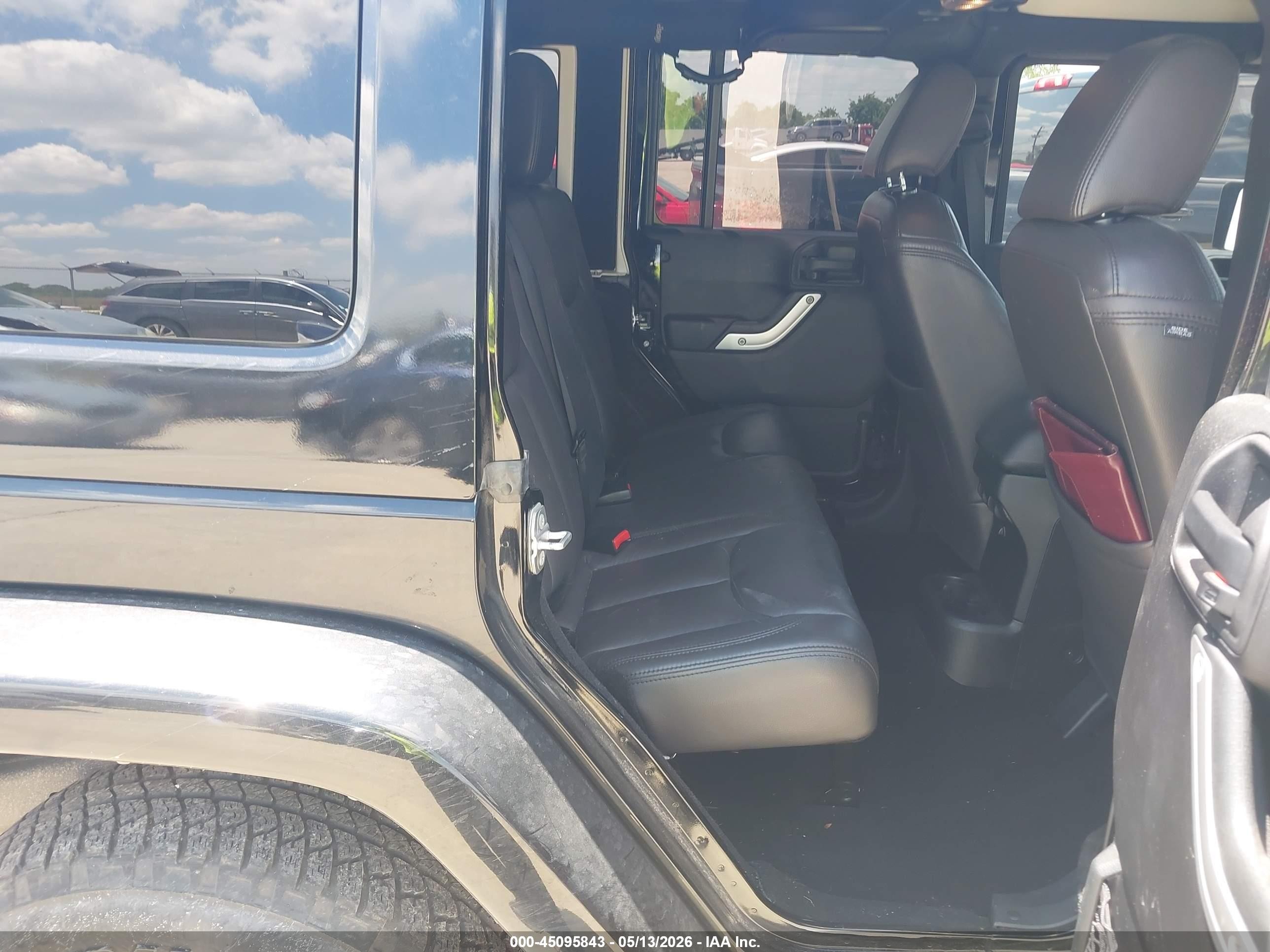 2015 Jeep Wrangler Unlimited Sahara Black vin: 1C4HJWEGXFL674690