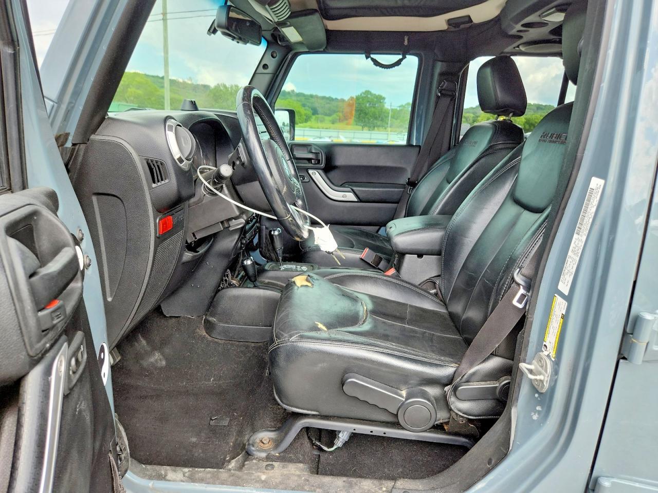 2013 Jeep Wrangler Unlimited Rubicon Gray vin: 1C4HJWFG0DL646988
