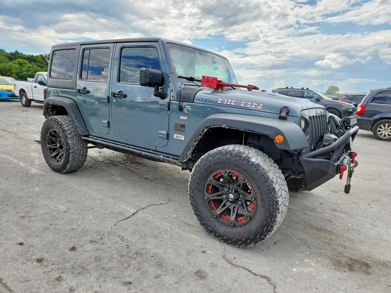 2013 Jeep Wrangler Unlimited Rubicon Gray vin: 1C4HJWFG0DL646988