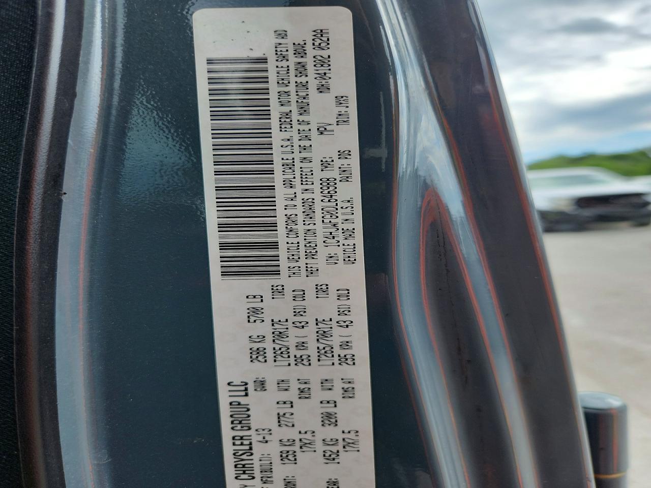 2013 Jeep Wrangler Unlimited Rubicon Gray vin: 1C4HJWFG0DL646988