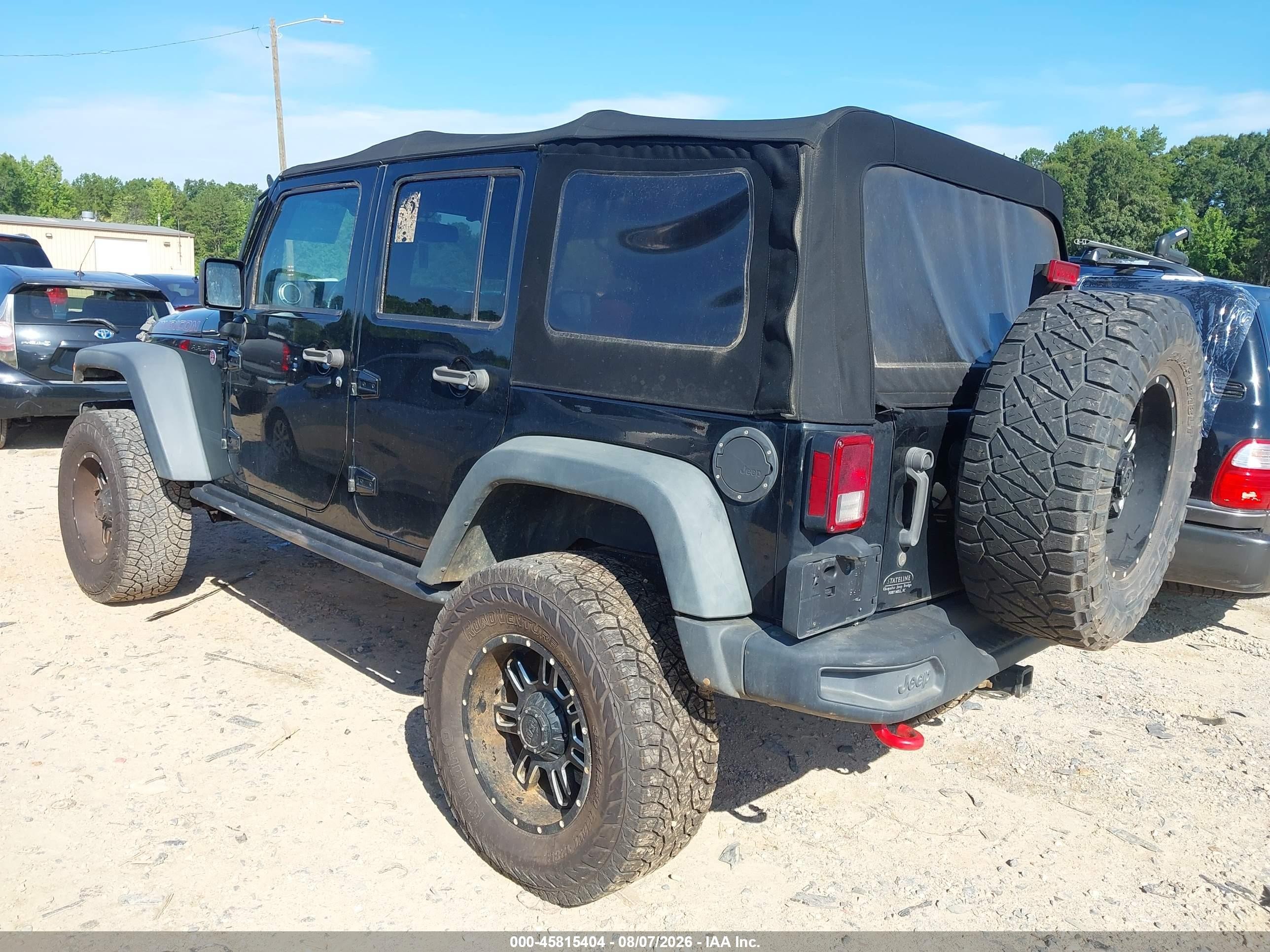 2014 Jeep Wrangler Unlimited Rubicon X Black vin: 1C4HJWFG0EL233471