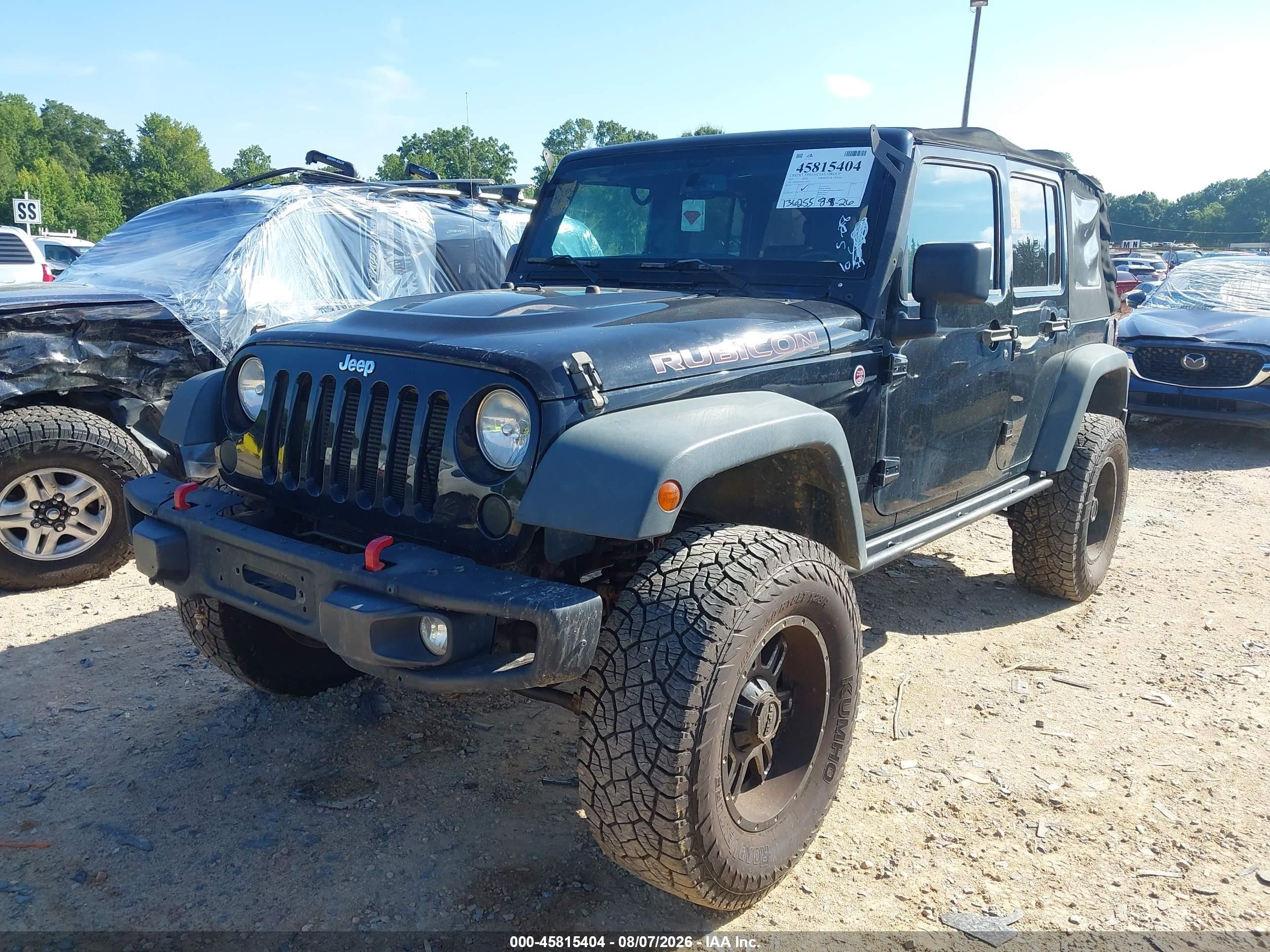 2014 Jeep Wrangler Unlimited Rubicon X Black vin: 1C4HJWFG0EL233471