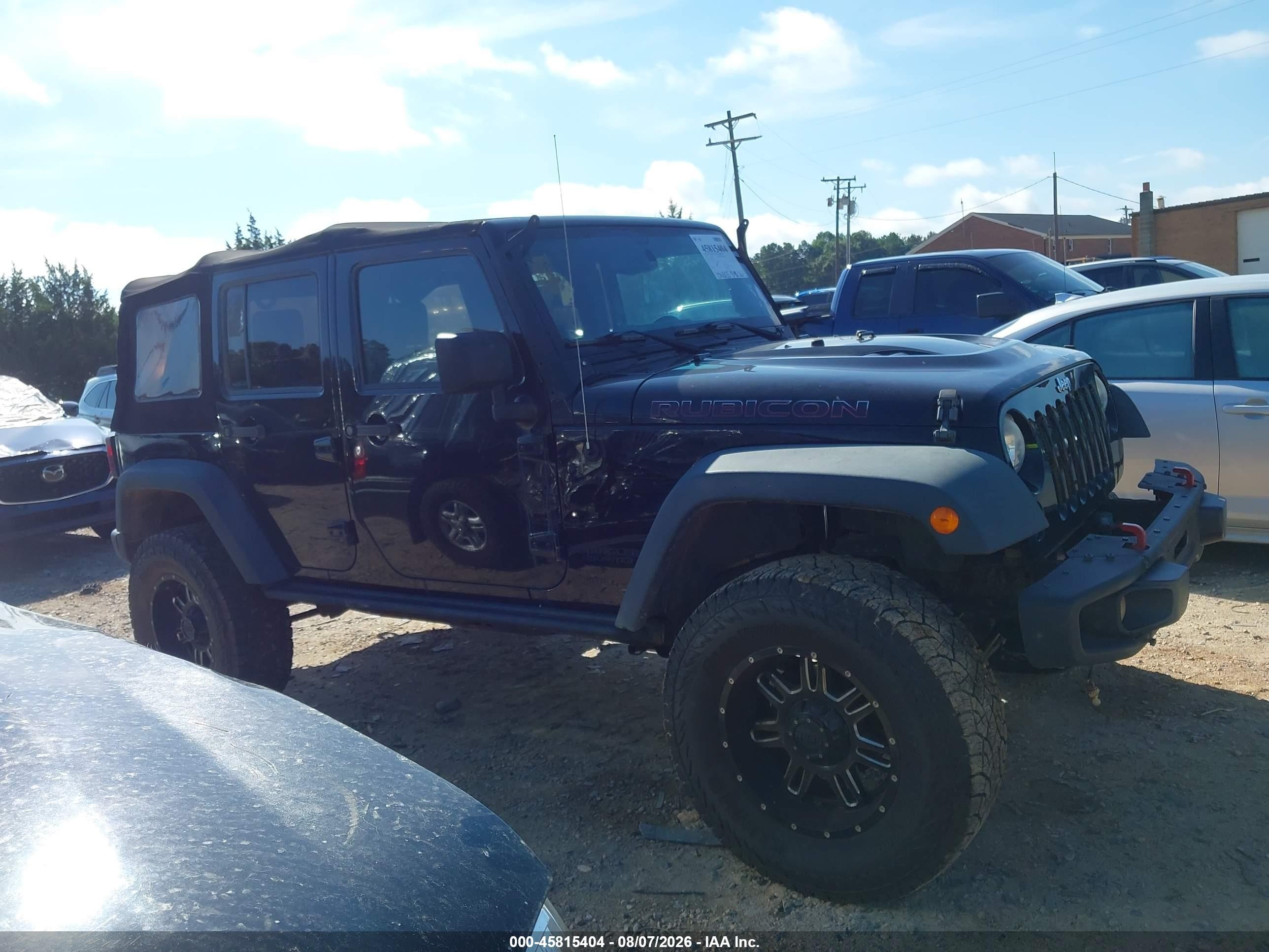 2014 Jeep Wrangler Unlimited Rubicon X Black vin: 1C4HJWFG0EL233471