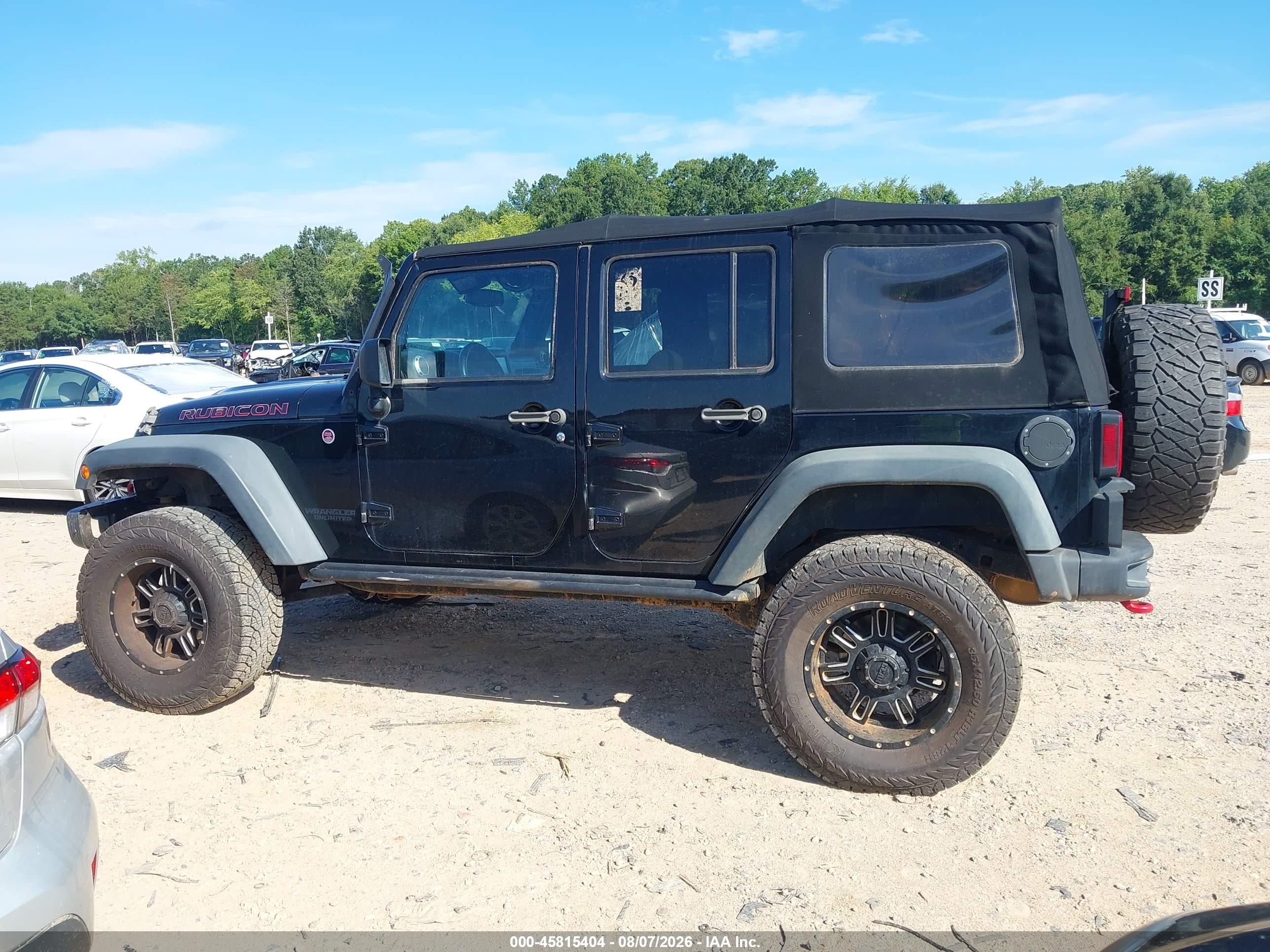 2014 Jeep Wrangler Unlimited Rubicon X Black vin: 1C4HJWFG0EL233471