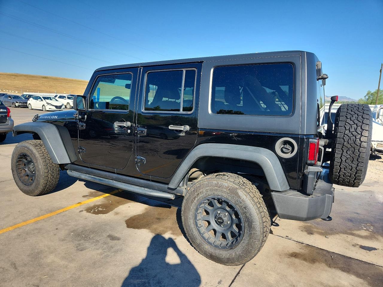 2014 Jeep Wrangler Unlimited Rubicon Black vin: 1C4HJWFG1EL118748