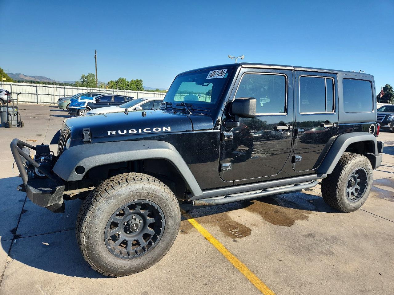 2014 Jeep Wrangler Unlimited Rubicon Black vin: 1C4HJWFG1EL118748