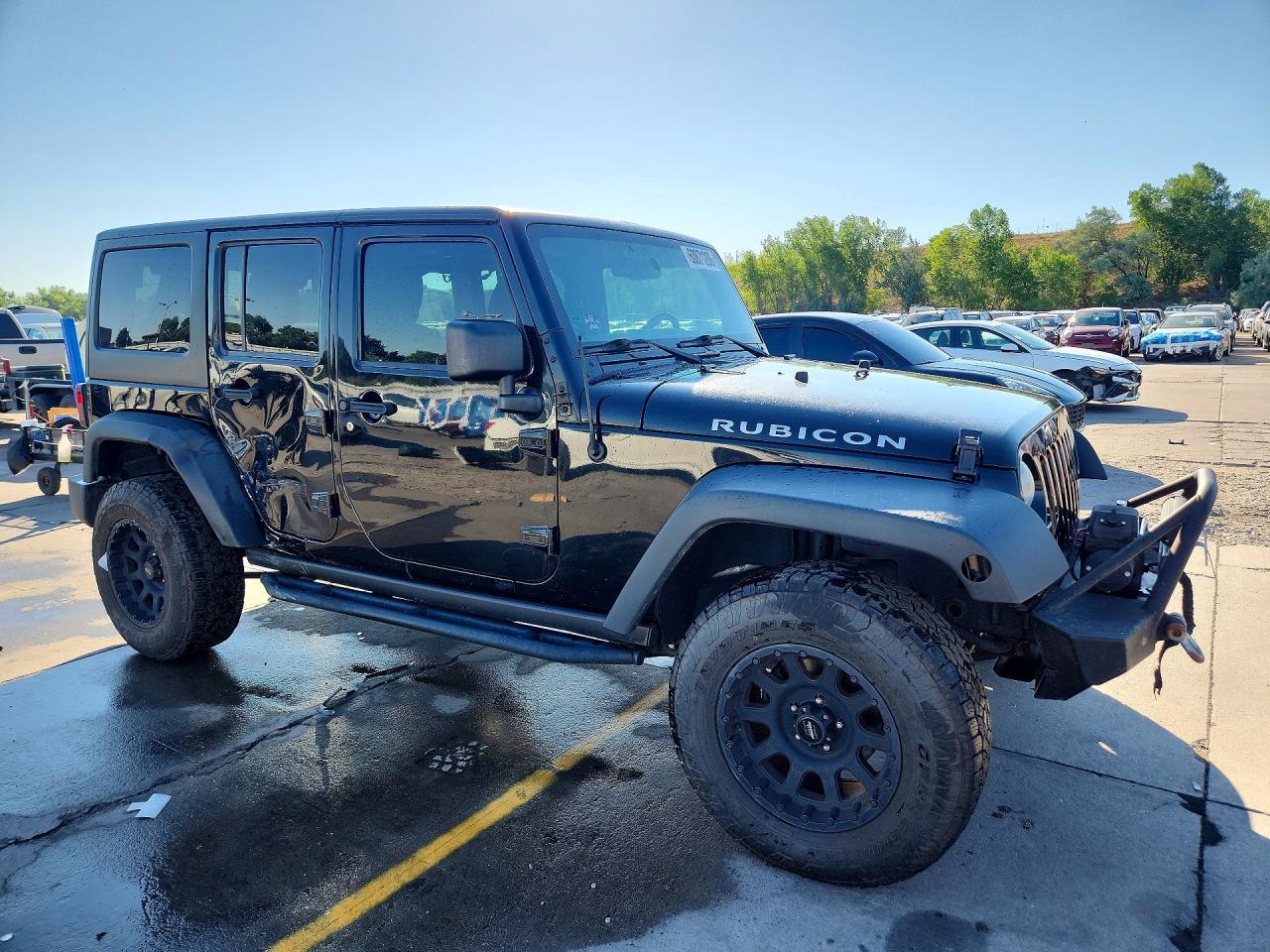 2014 Jeep Wrangler Unlimited Rubicon Black vin: 1C4HJWFG1EL118748