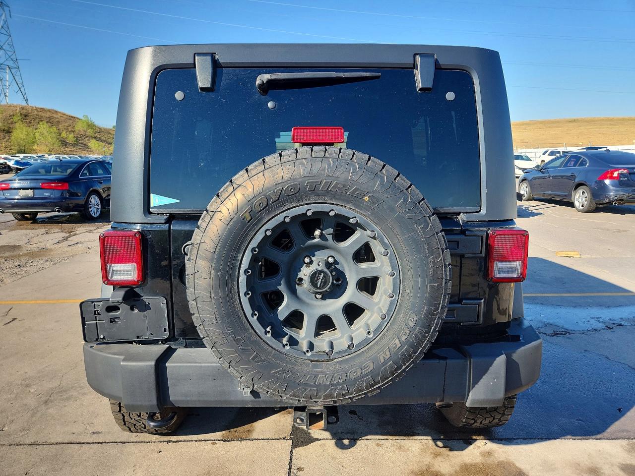 2014 Jeep Wrangler Unlimited Rubicon Black vin: 1C4HJWFG1EL118748