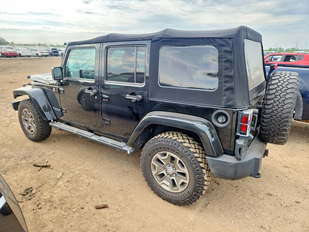2014 Jeep Wrangler Unlimited Rubicon Black vin: 1C4HJWFG3EL314982