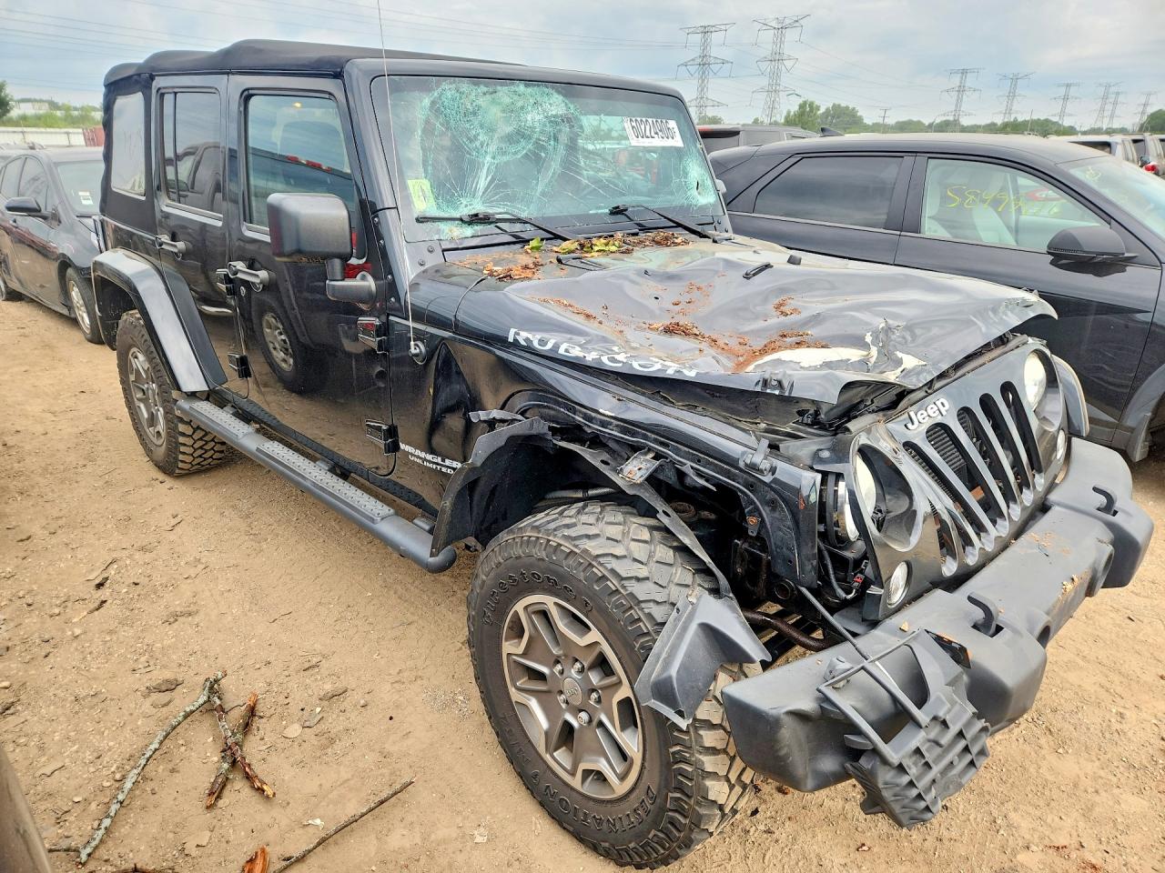 2014 Jeep Wrangler Unlimited Rubicon Black vin: 1C4HJWFG3EL314982