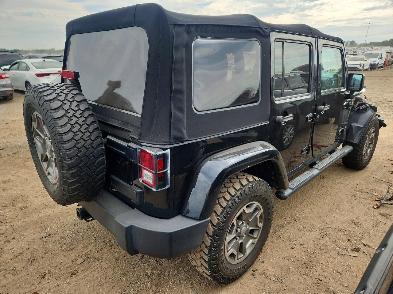 2014 Jeep Wrangler Unlimited Rubicon Black vin: 1C4HJWFG3EL314982