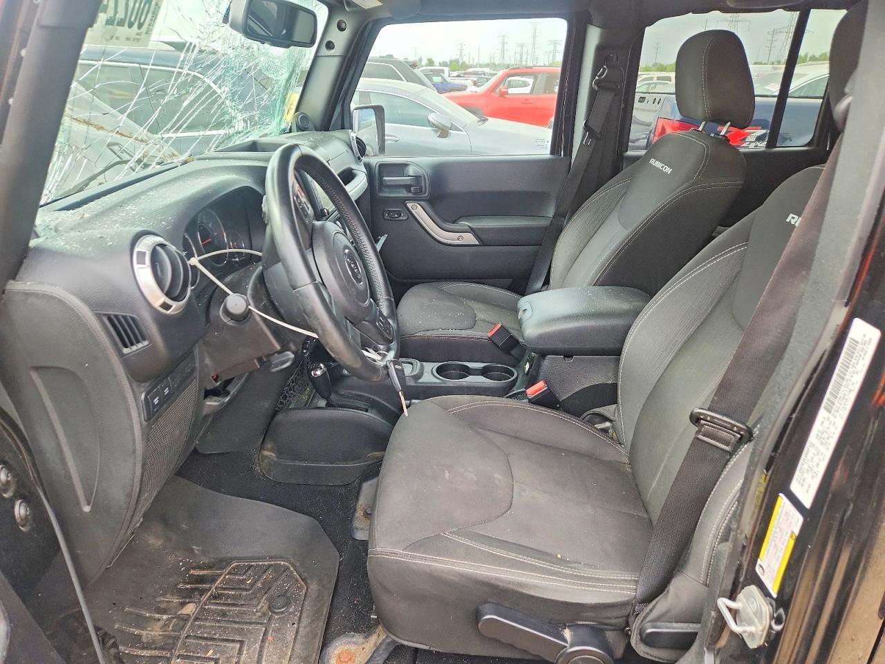 2014 Jeep Wrangler Unlimited Rubicon Black vin: 1C4HJWFG3EL314982