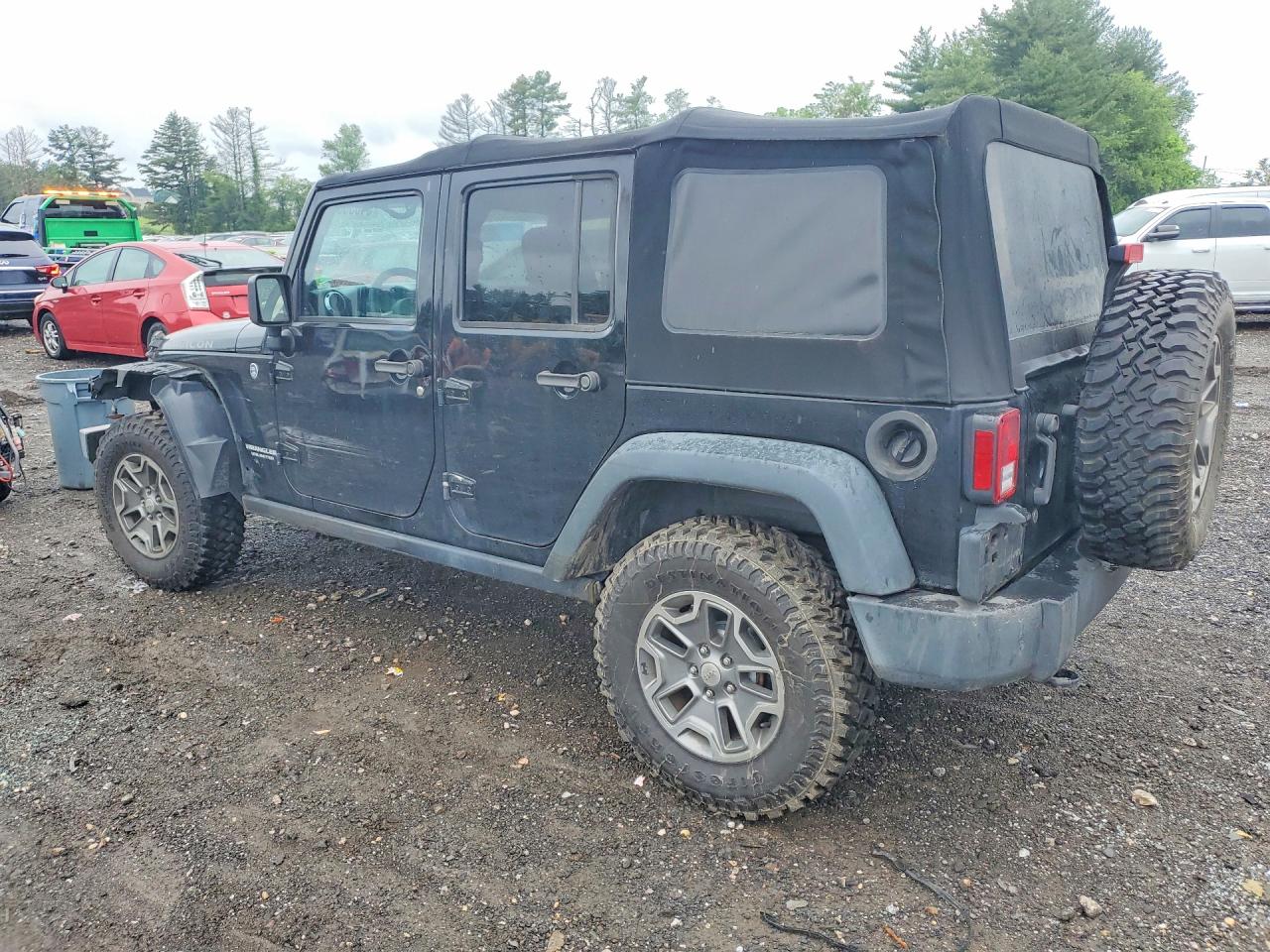 2014 Jeep Wrangler Unlimited Rubicon Black vin: 1C4HJWFG4EL322976