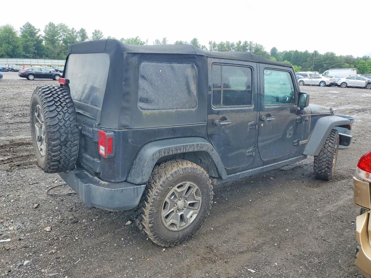 2014 Jeep Wrangler Unlimited Rubicon Black vin: 1C4HJWFG4EL322976