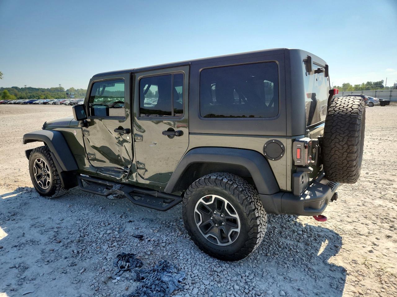2015 Jeep Wrangler Unlimited Rubicon Green vin: 1C4HJWFG4FL584269