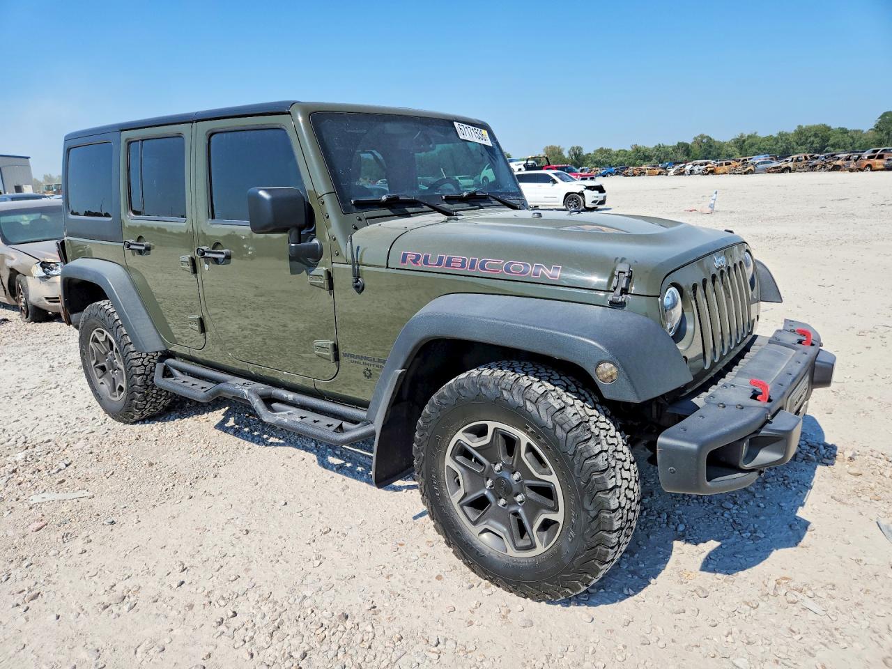 2015 Jeep Wrangler Unlimited Rubicon Green vin: 1C4HJWFG4FL584269