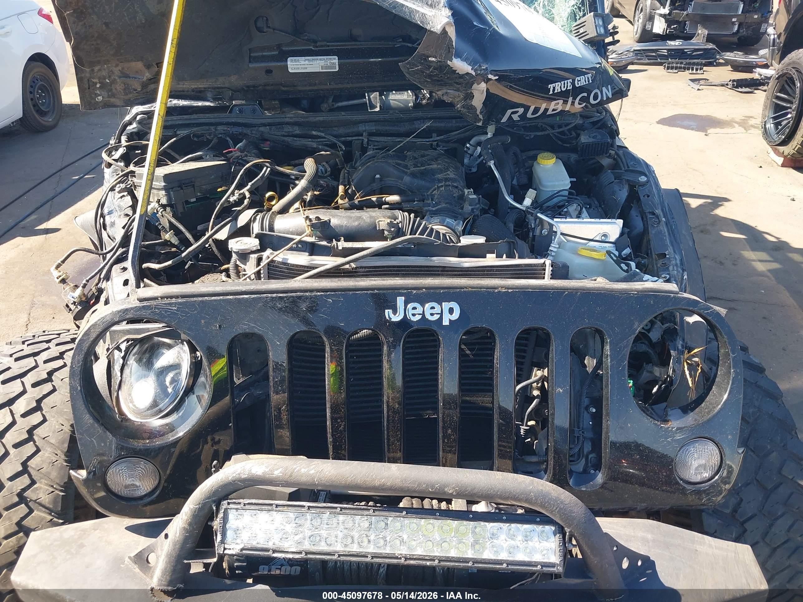 2015 Jeep Wrangler Unlimited Rubicon Black vin: 1C4HJWFG4FL682220
