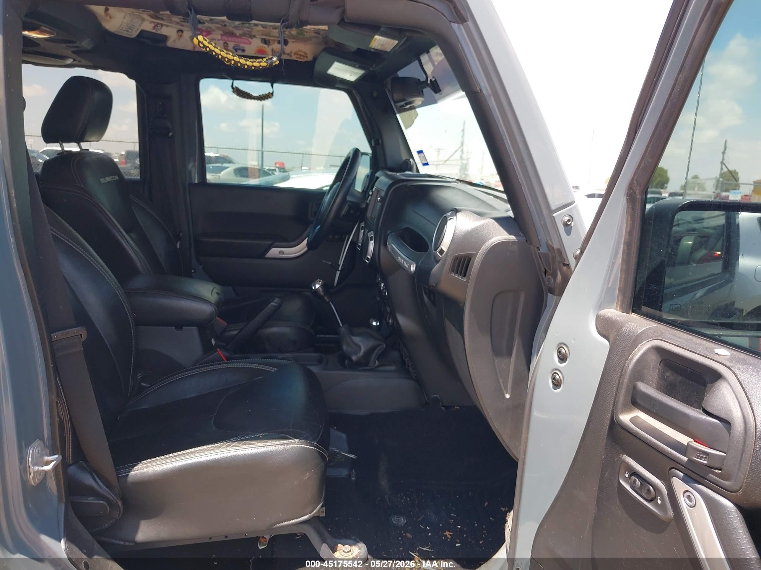 2014 Jeep Wrangler Unlimited Rubicon X Gray vin: 1C4HJWFG5EL314434
