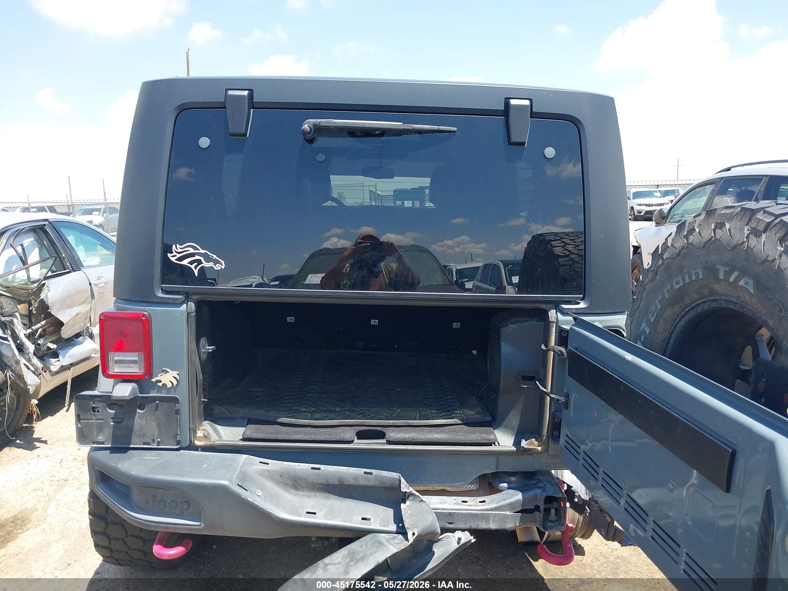 2014 Jeep Wrangler Unlimited Rubicon X Gray vin: 1C4HJWFG5EL314434
