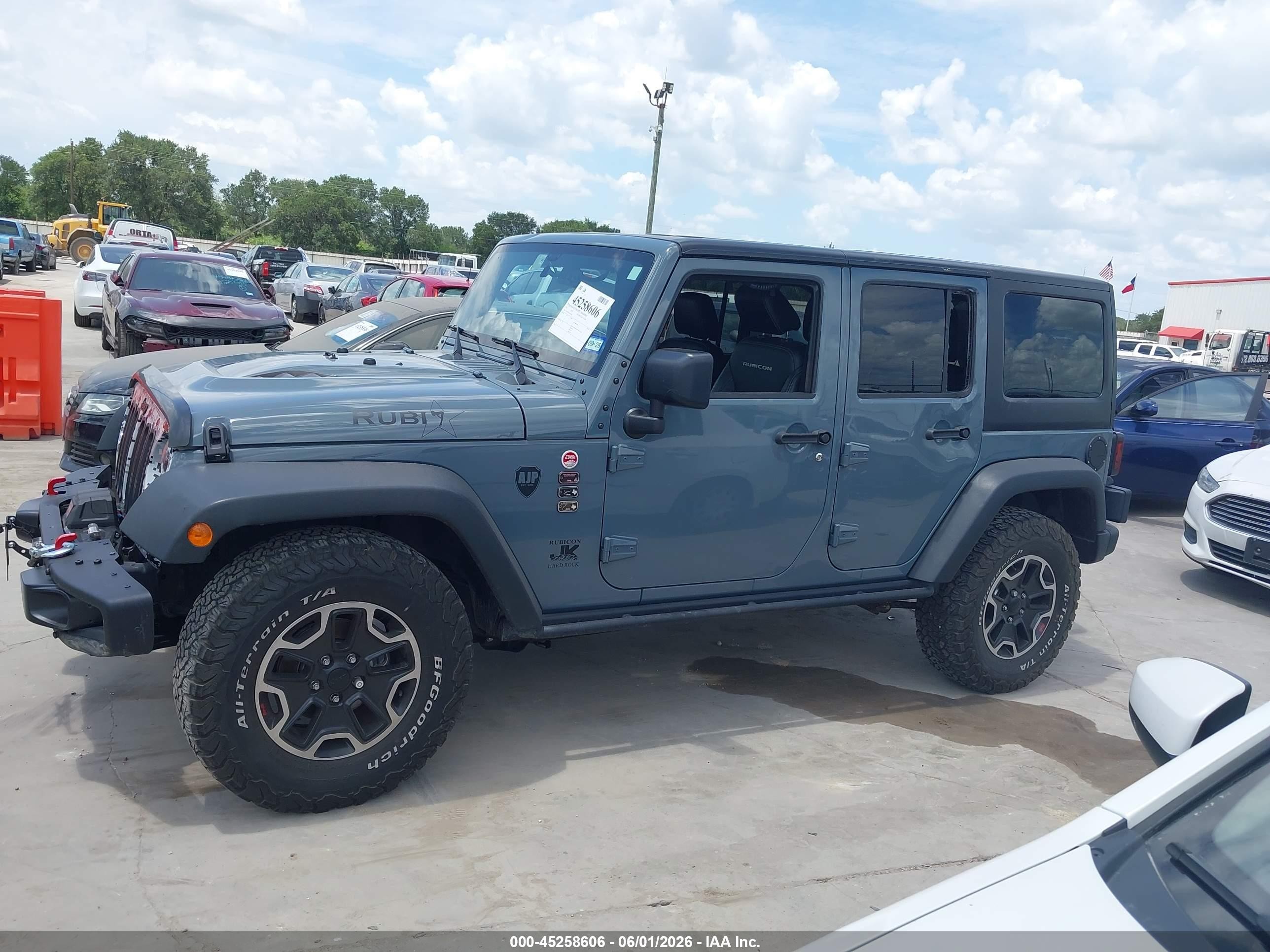 2015 Jeep Wrangler Unlimited Rubicon Hard Rock Blue vin: 1C4HJWFG5FL648240