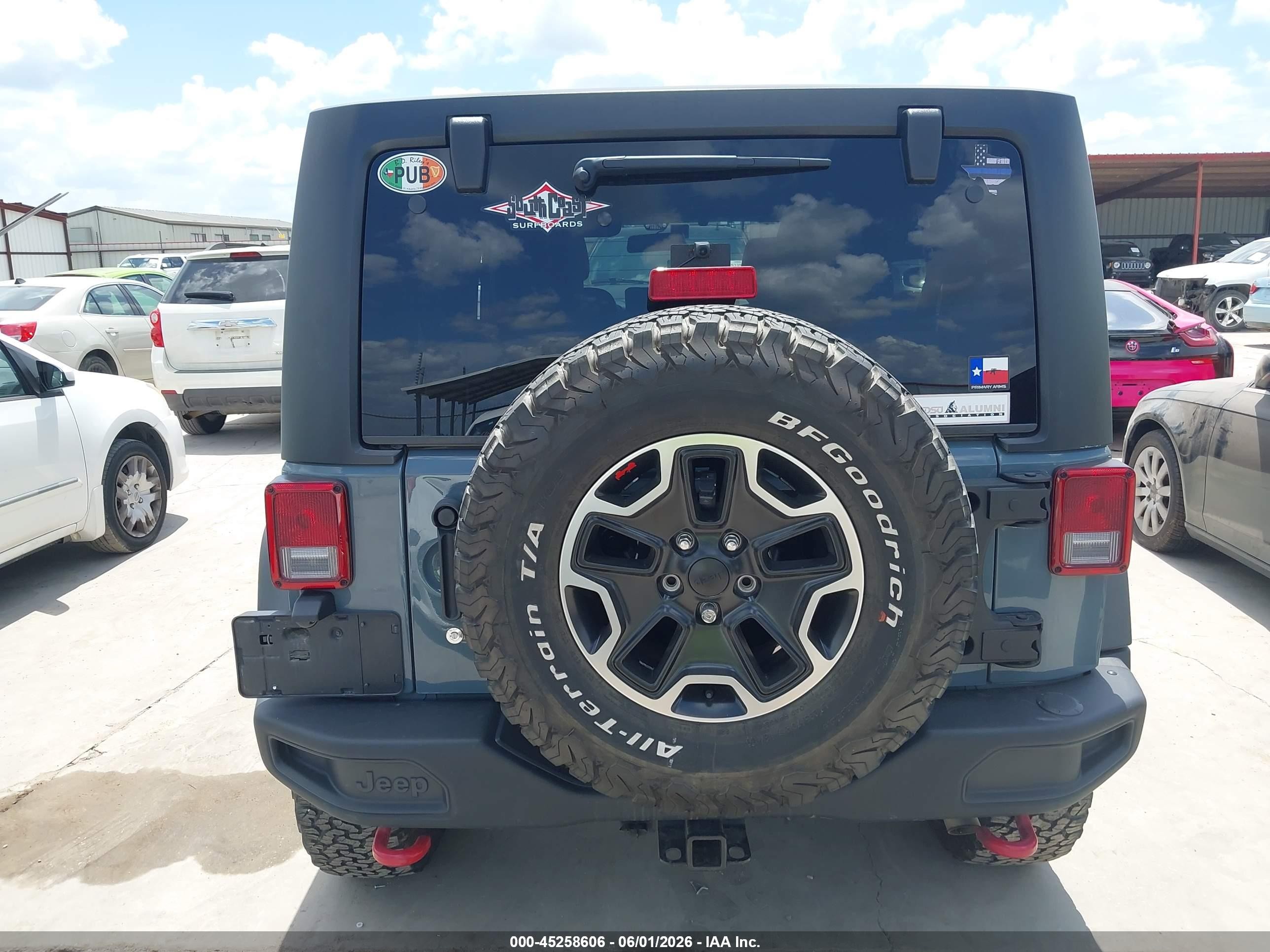 2015 Jeep Wrangler Unlimited Rubicon Hard Rock Blue vin: 1C4HJWFG5FL648240