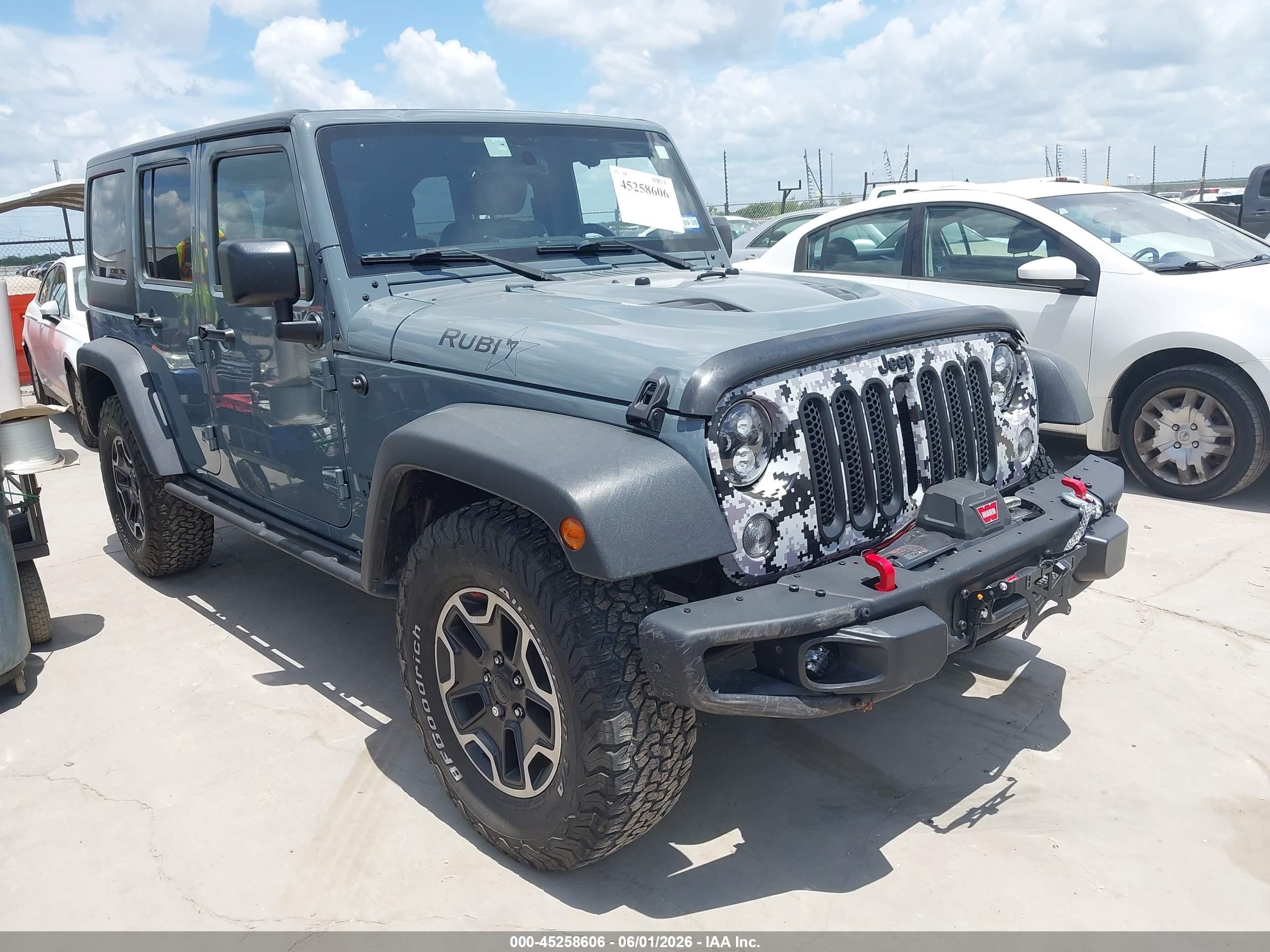 2015 Jeep Wrangler Unlimited Rubicon Hard Rock Blue vin: 1C4HJWFG5FL648240